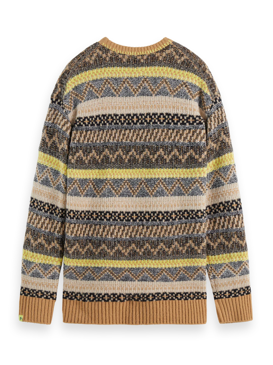 Jacquard dropped shoulder crewneck - Image 12