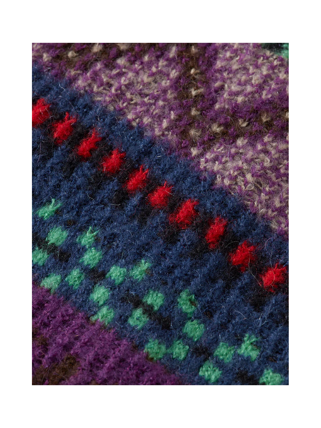 Jacquard dropped shoulder crewneck - Image 6