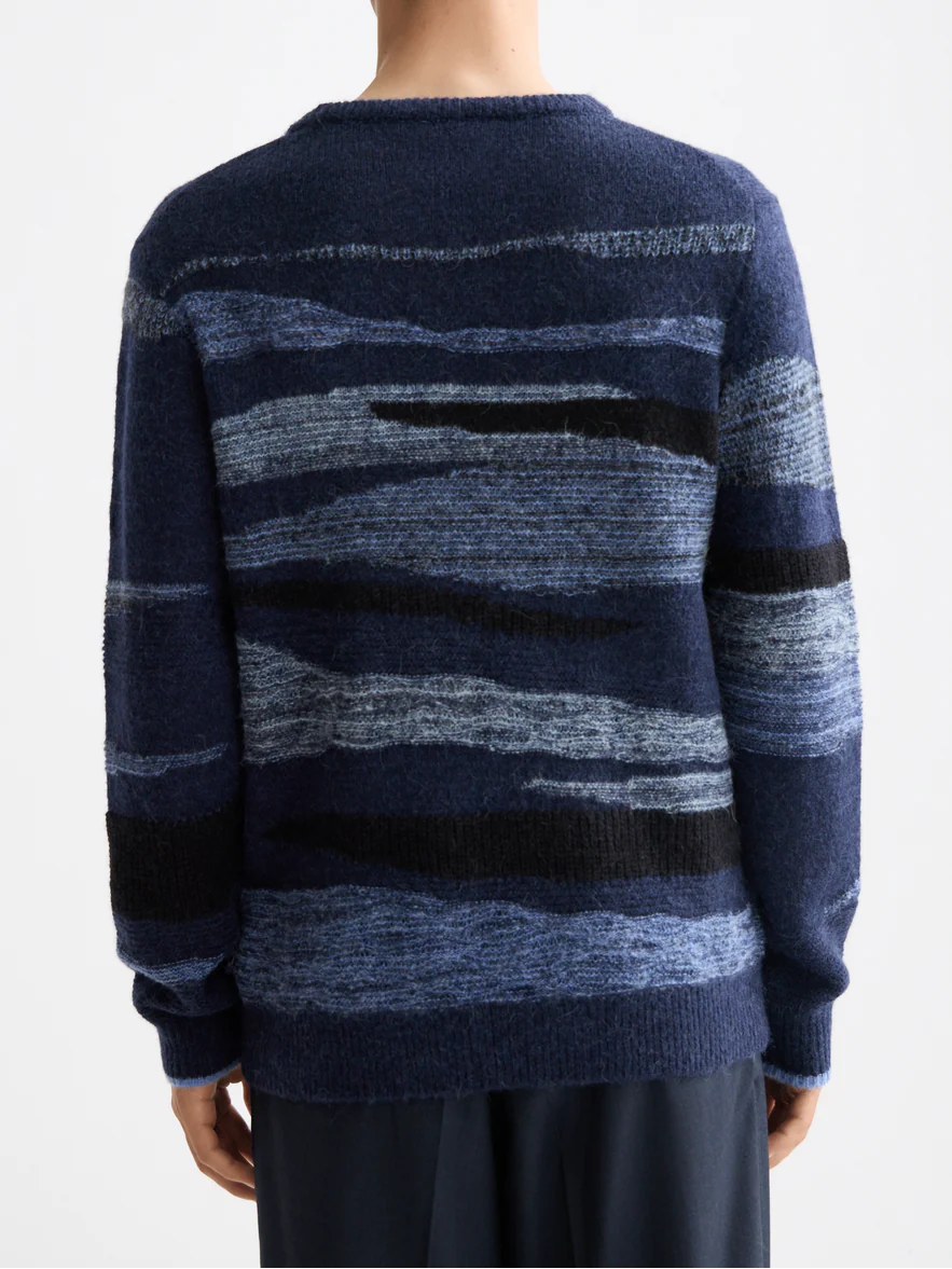 Fluffy alpaca wool blend crew neck - Image 4