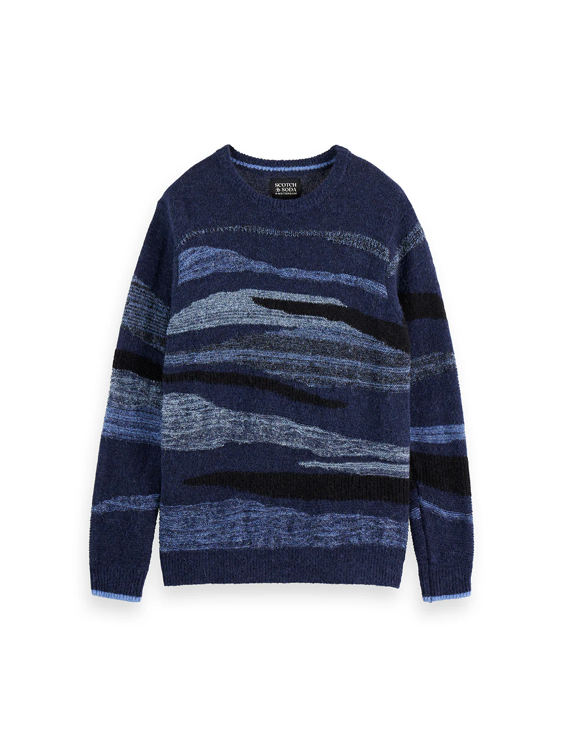 Fluffy alpaca wool blend crew neck - Image 5