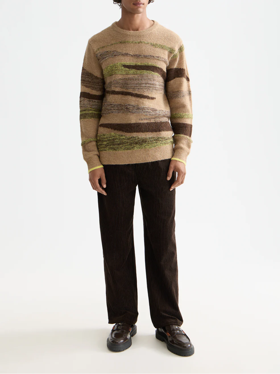 Fluffy alpaca wool blend crew neck - Image 9