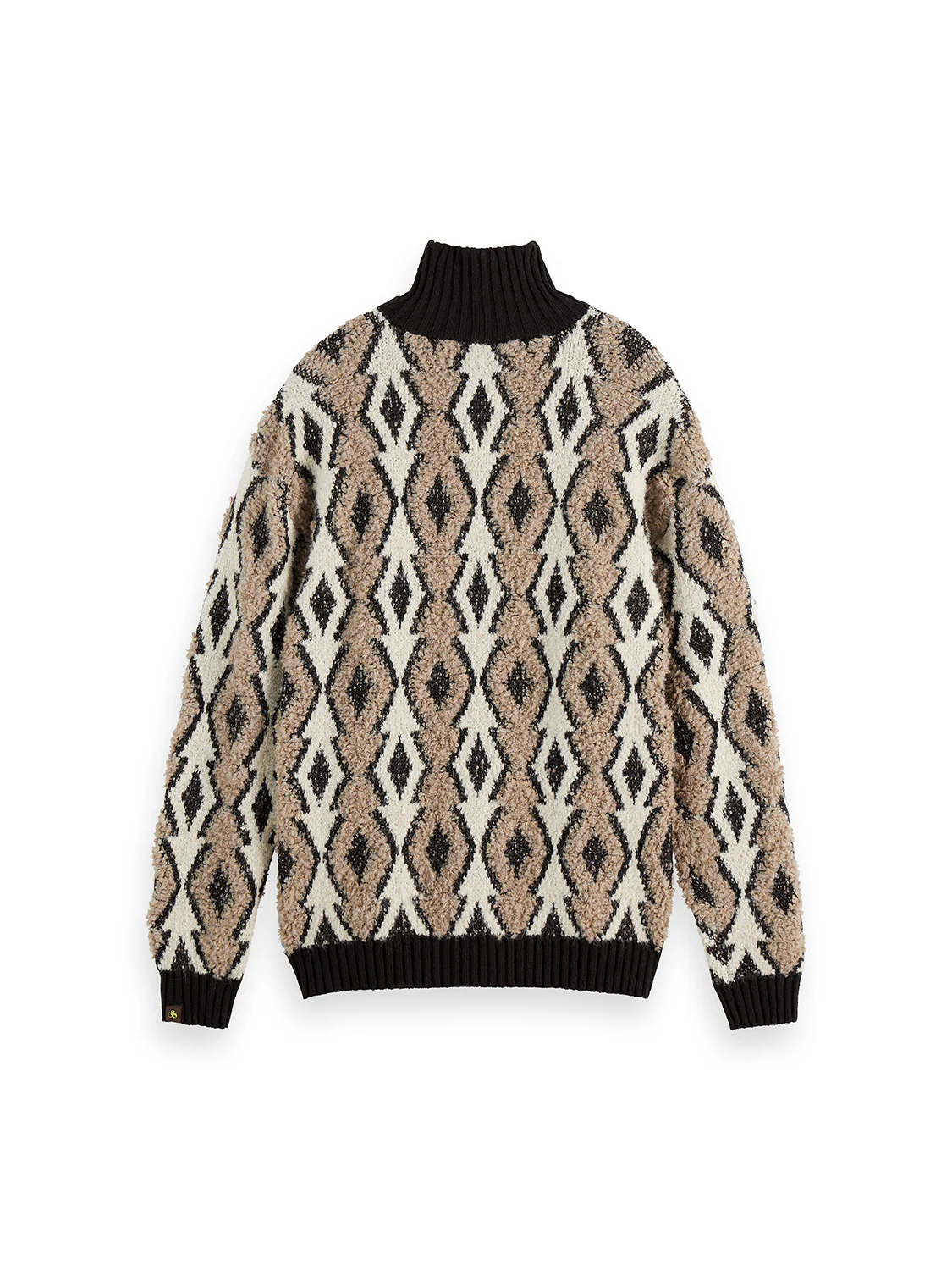 Argyles jacquard dropped shoulder pullover - Image 6