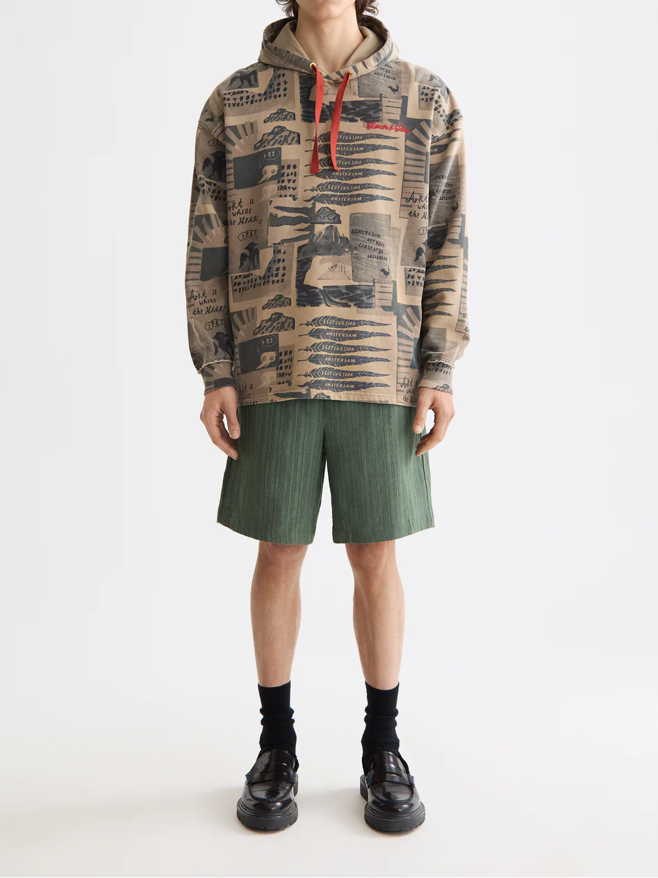 overdyed printed hoodie - Image 2