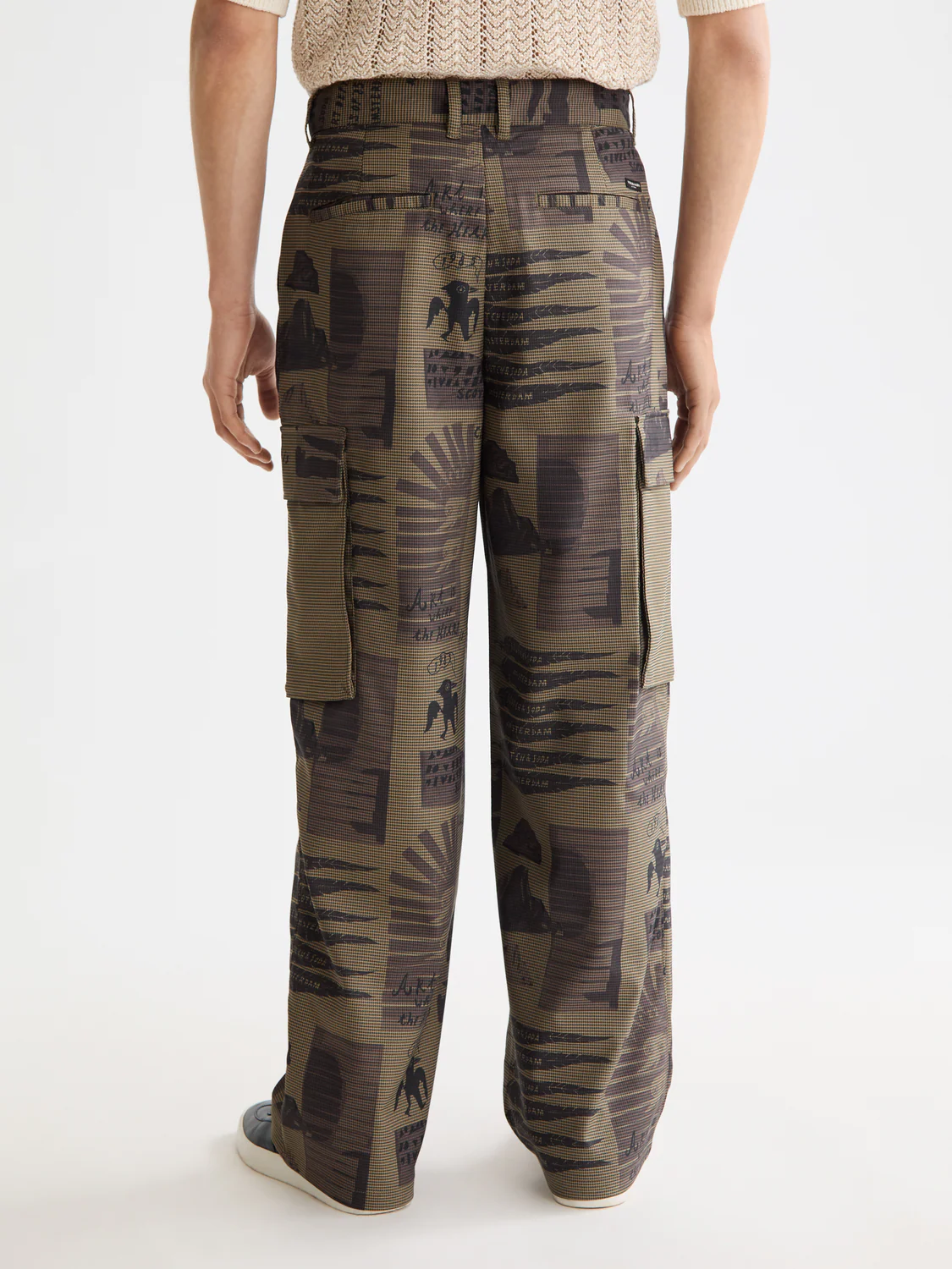 Baggy printed cargo pants - Image 4