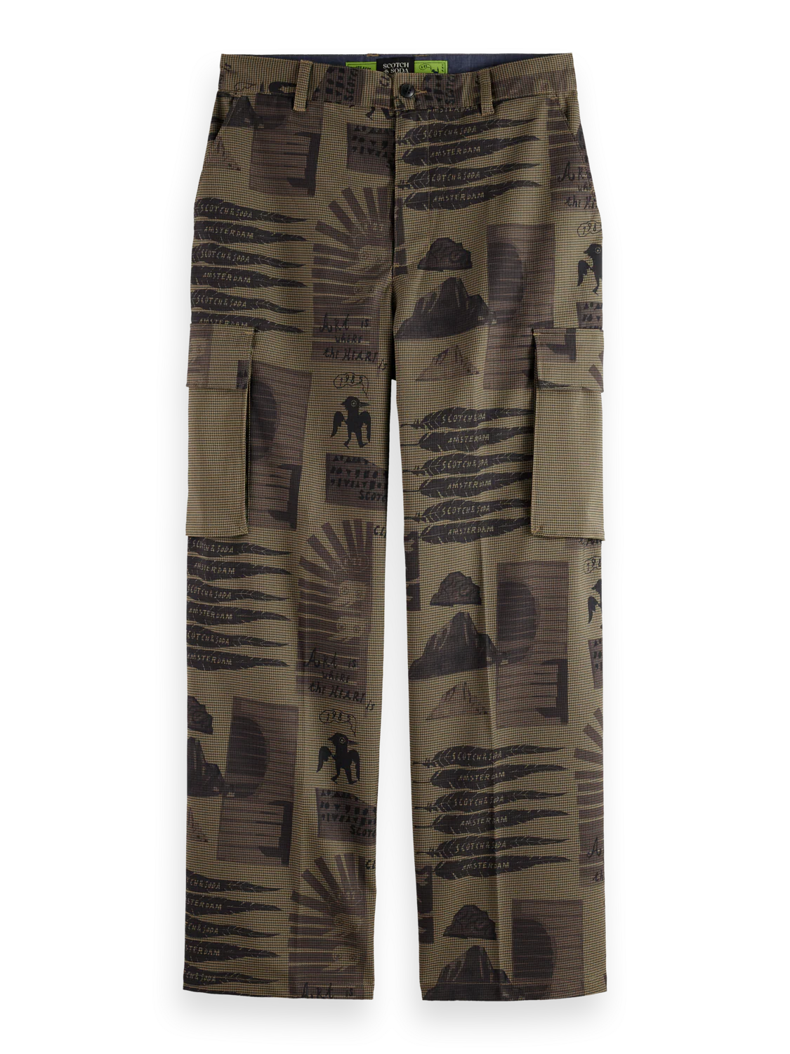 Baggy printed cargo pants - Image 5