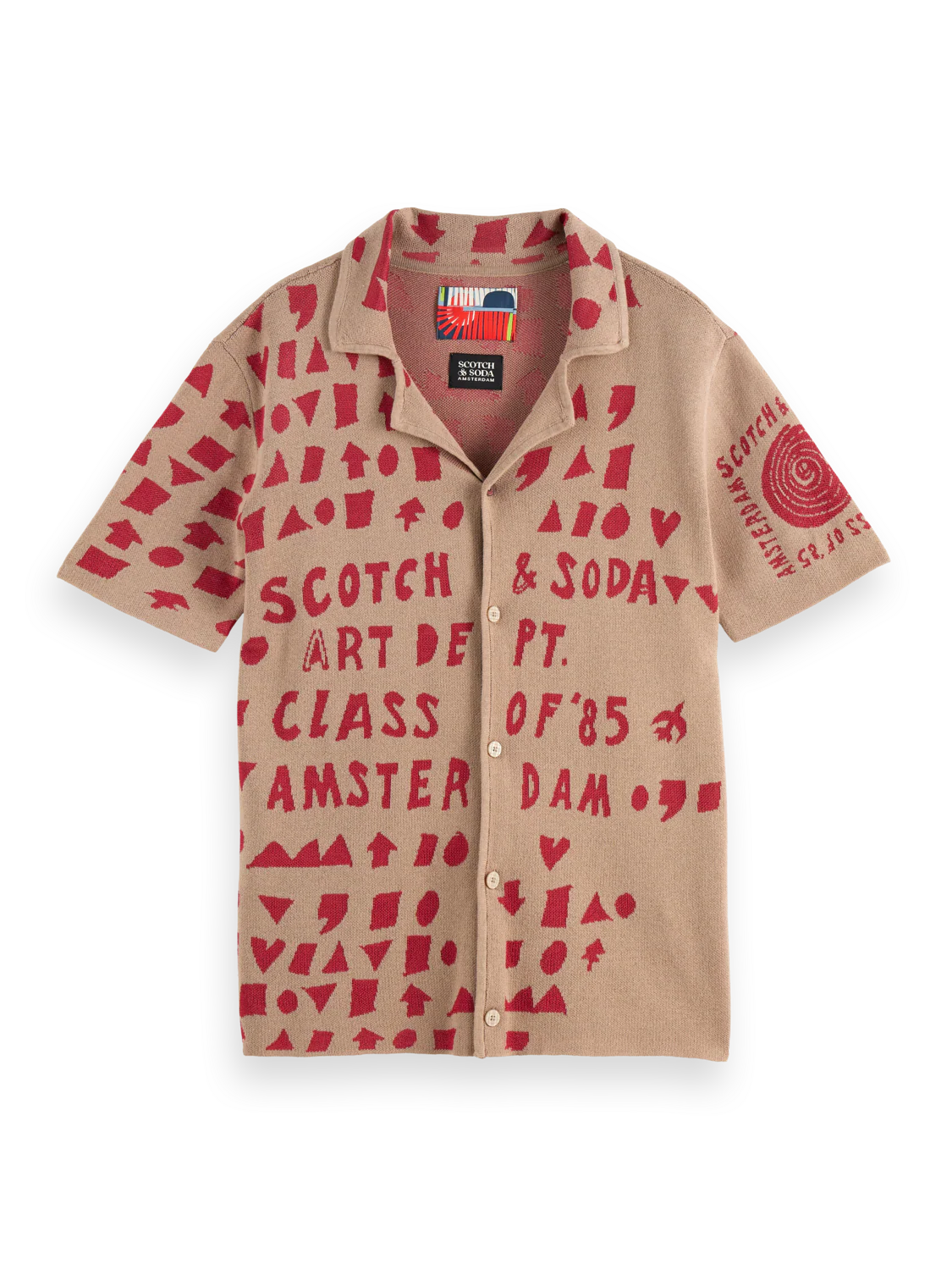 Jacquard knitted shirt - Image 5