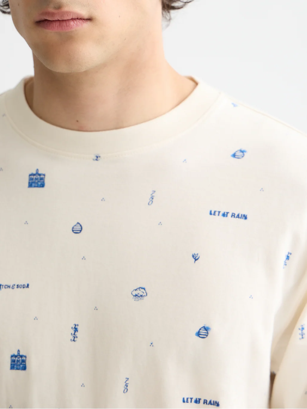 Allover Print Long-Sleeve Top – Let It Rain Collection - Image 3