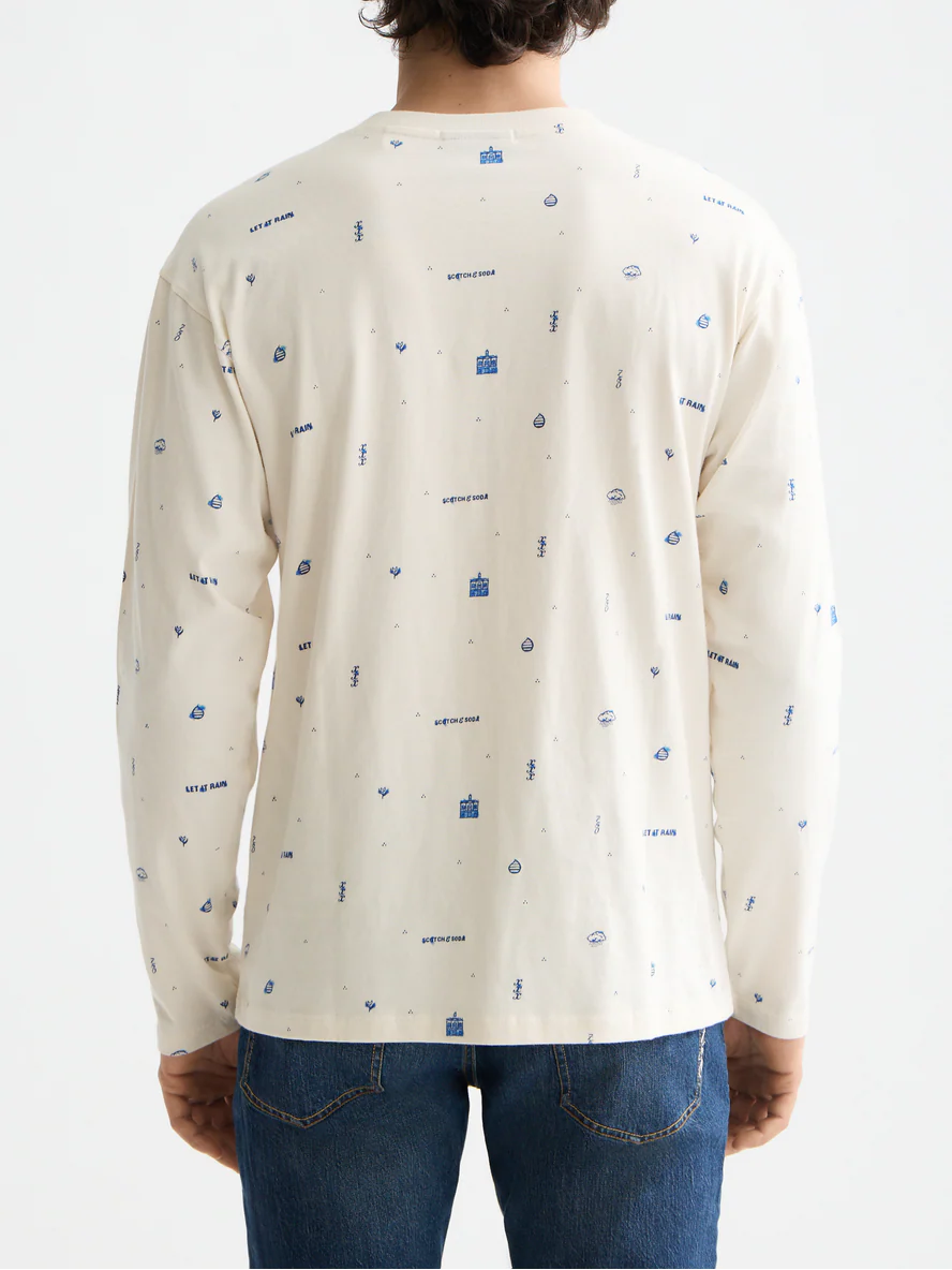 Allover Print Long-Sleeve Top – Let It Rain Collection - Image 4