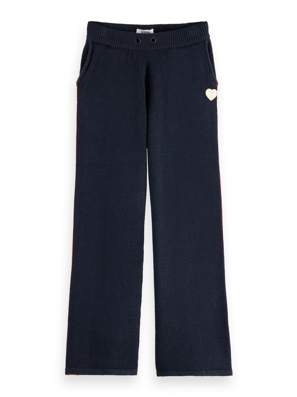 Girls Sporty straight-leg knitted sweatpants