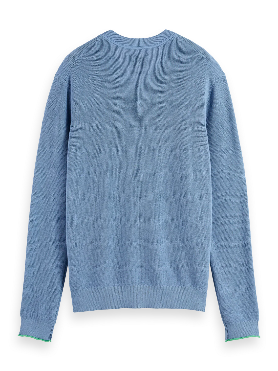 cotton linen v-neck knit - Image 12
