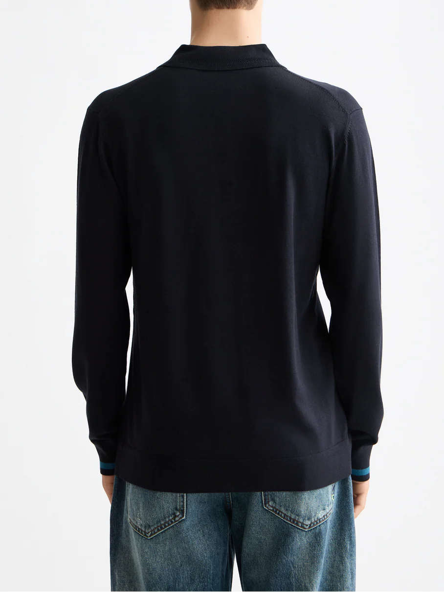 Knitted Long Sleeve Polo - Image 11