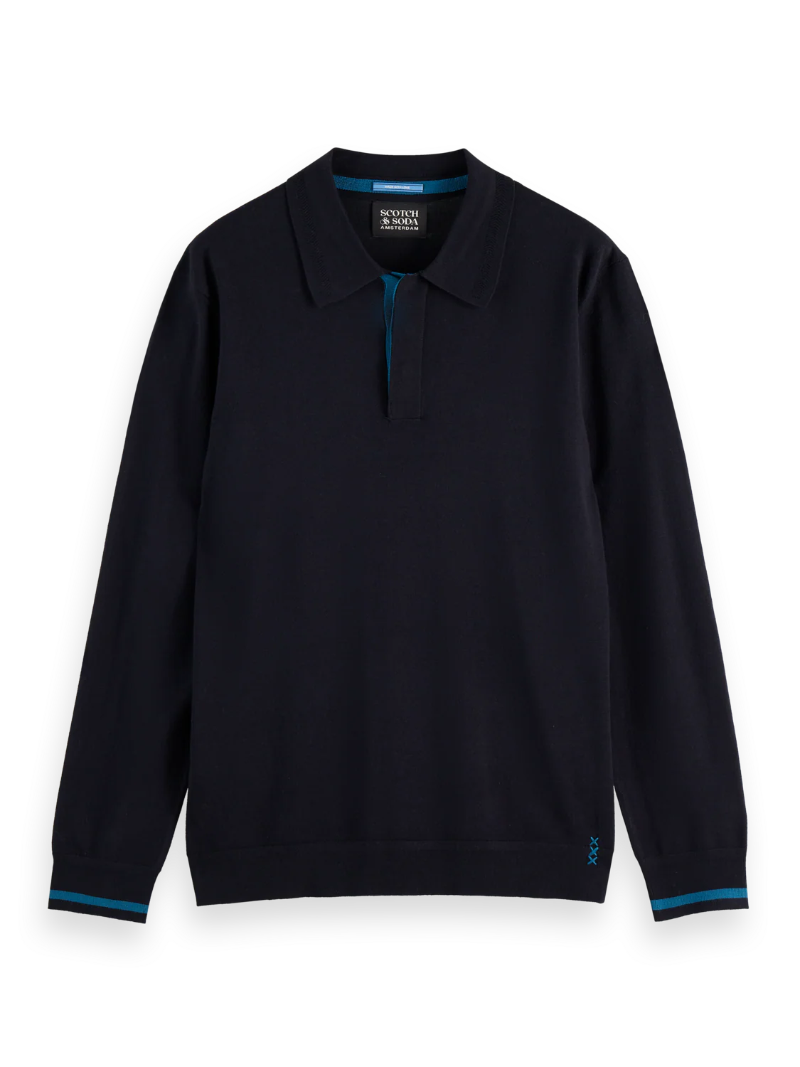 Knitted Long Sleeve Polo - Image 12