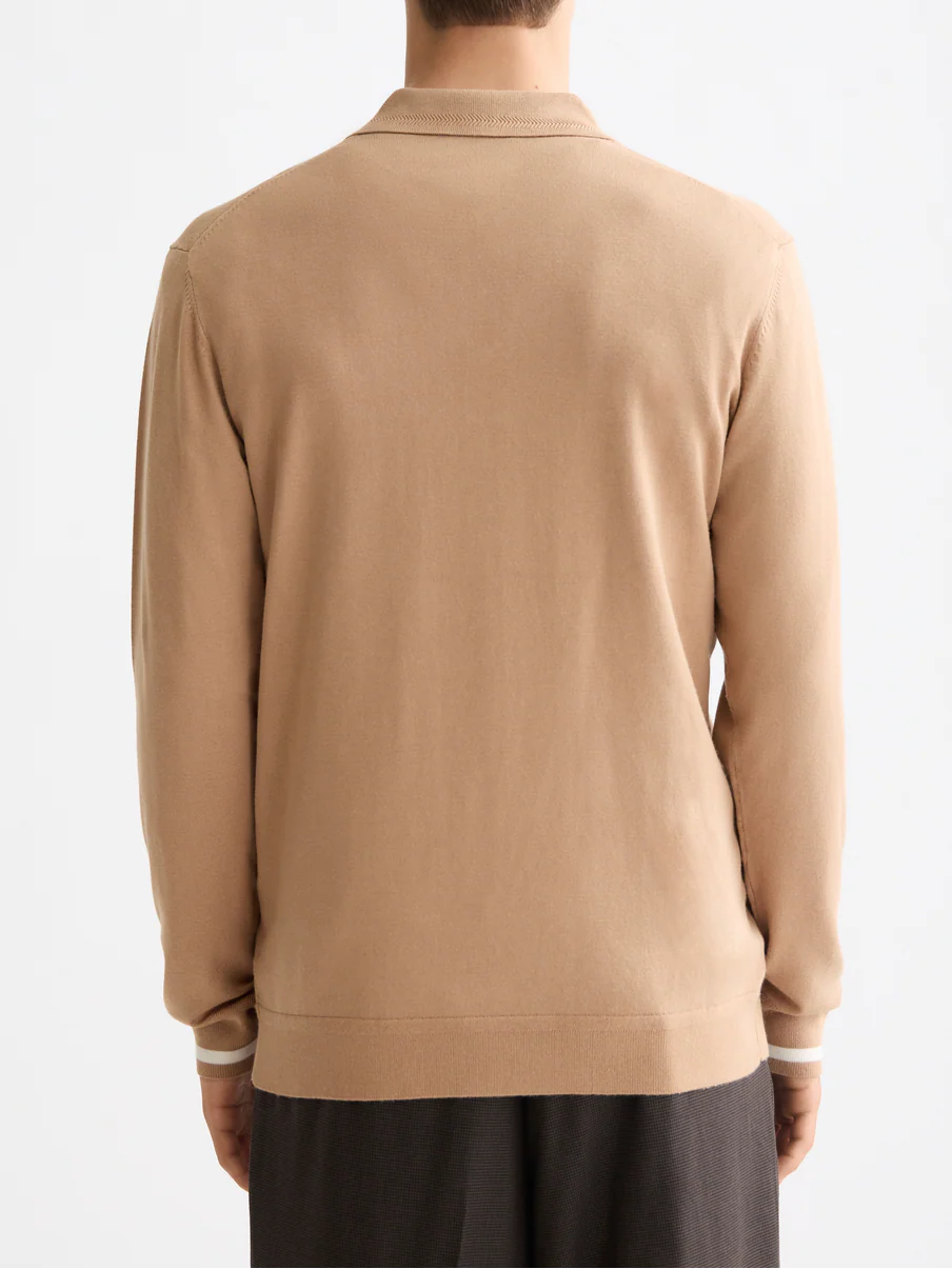 Knitted Long Sleeve Polo - Image 4