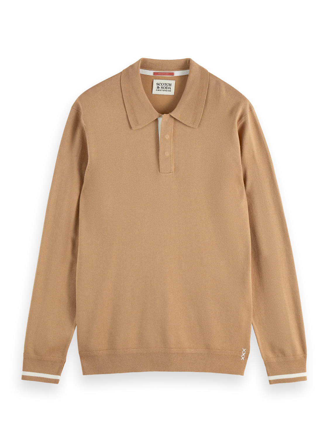 Knitted Long Sleeve Polo - Image 5