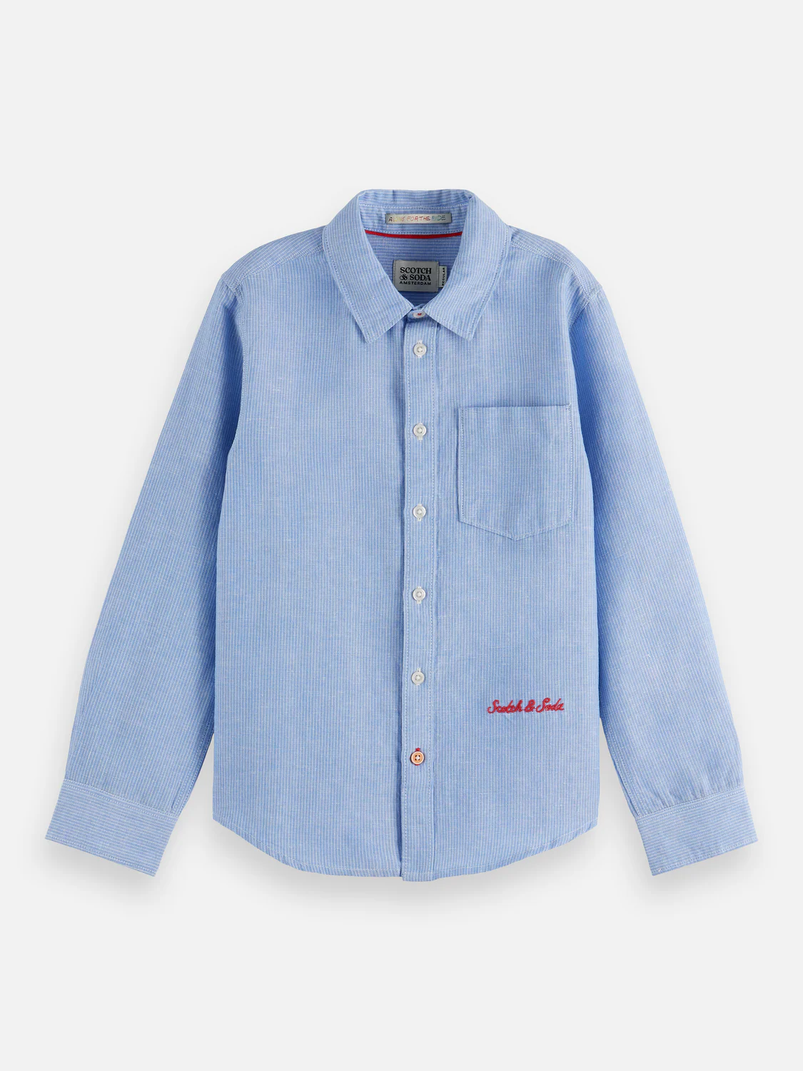 Boys Striped linen shirt