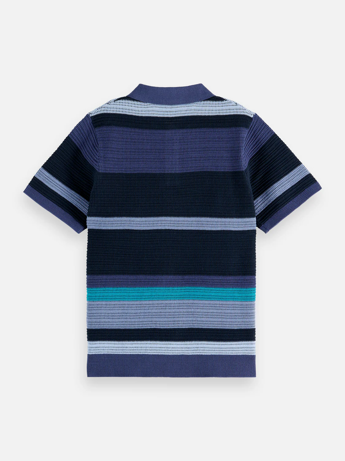 Boys Structured knitted striped polo - Image 6