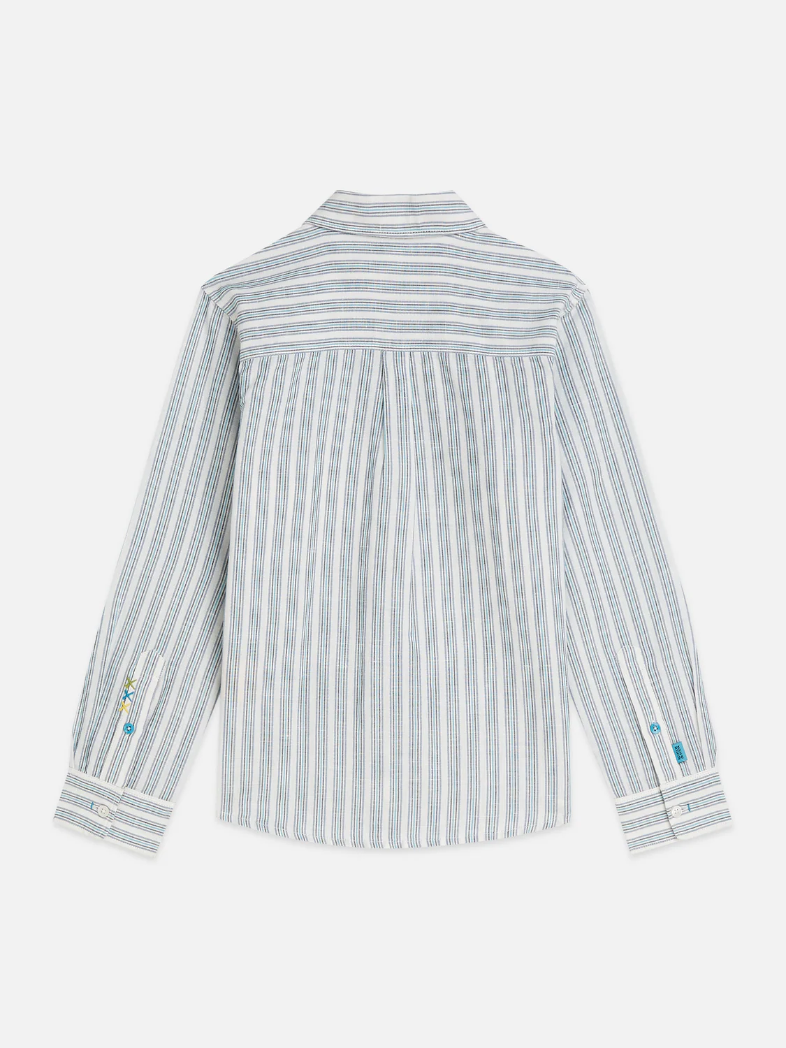 Boys striped linen cotton shirt - Image 2