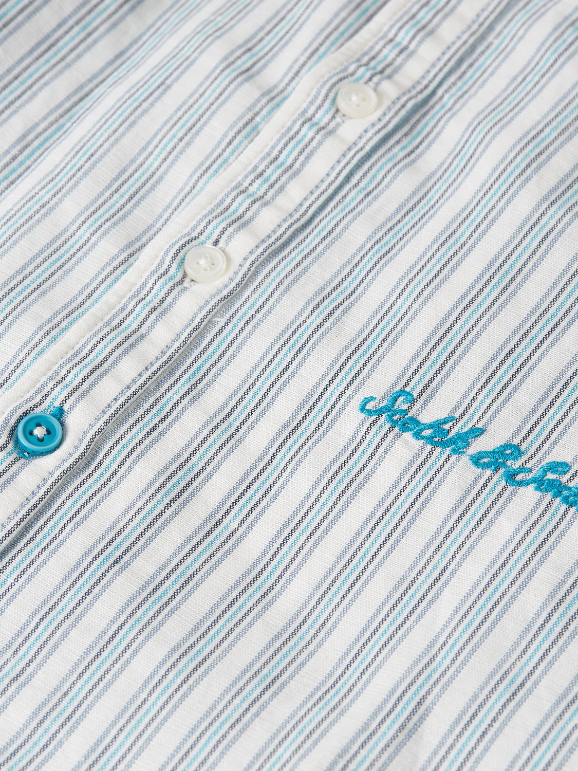 Boys striped linen cotton shirt - Image 3
