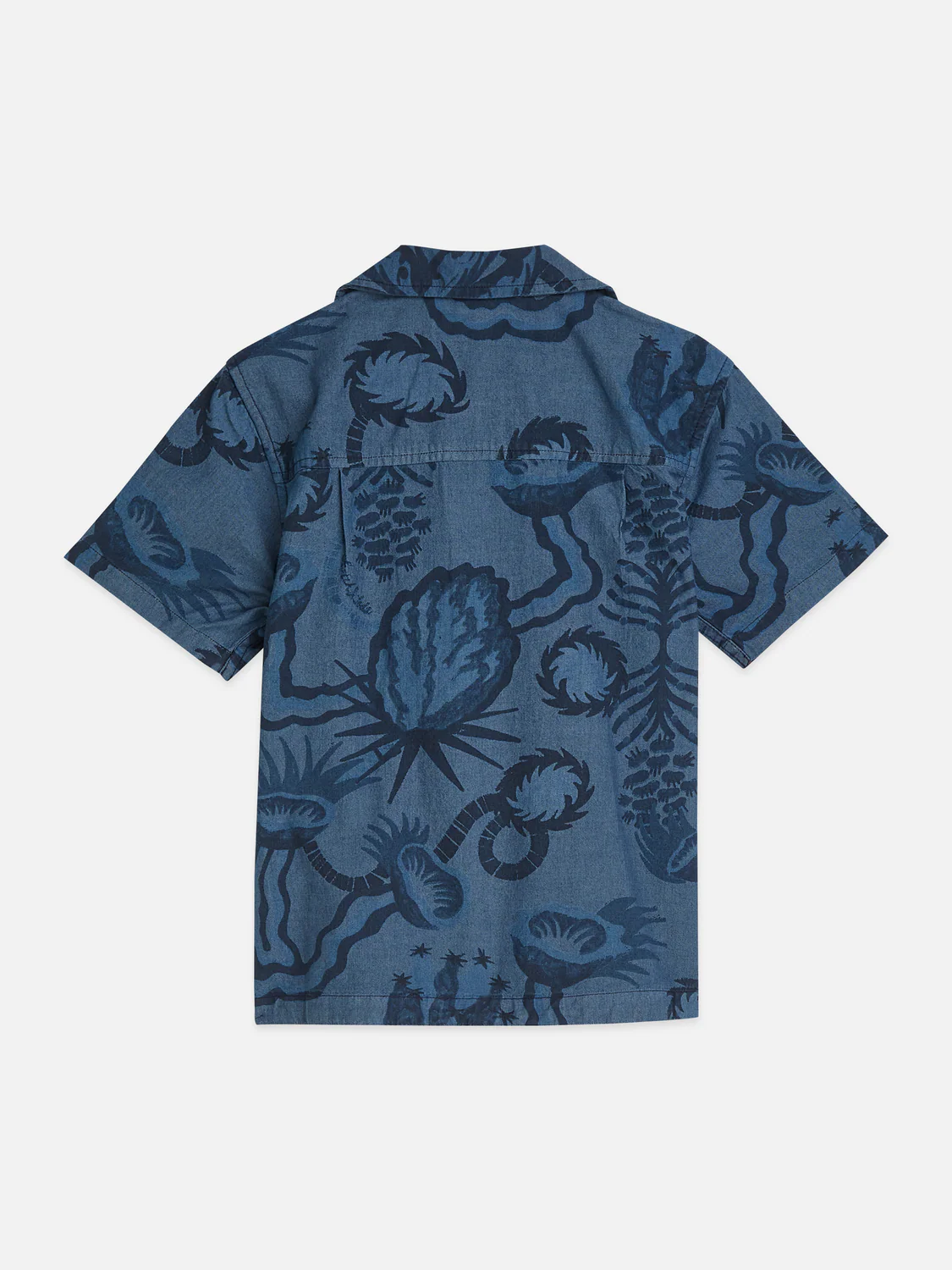 Boys print chambray short sleeve shirt - Image 2