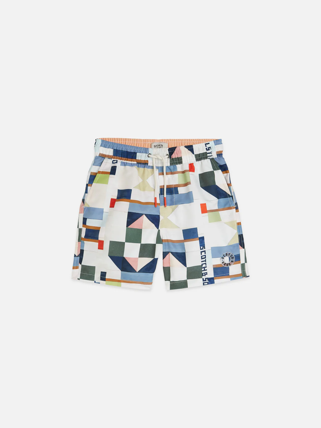 Boys Printed mid-length swim shorts