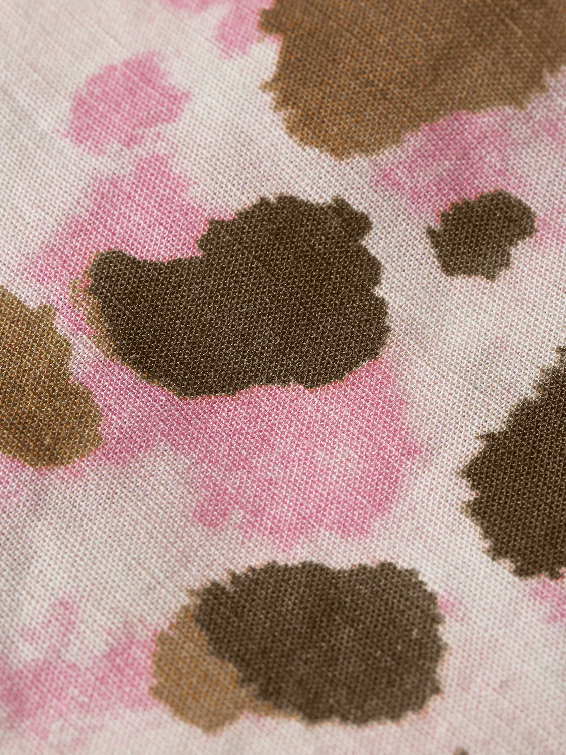 Girls Printed ruffle linen top - Image 3