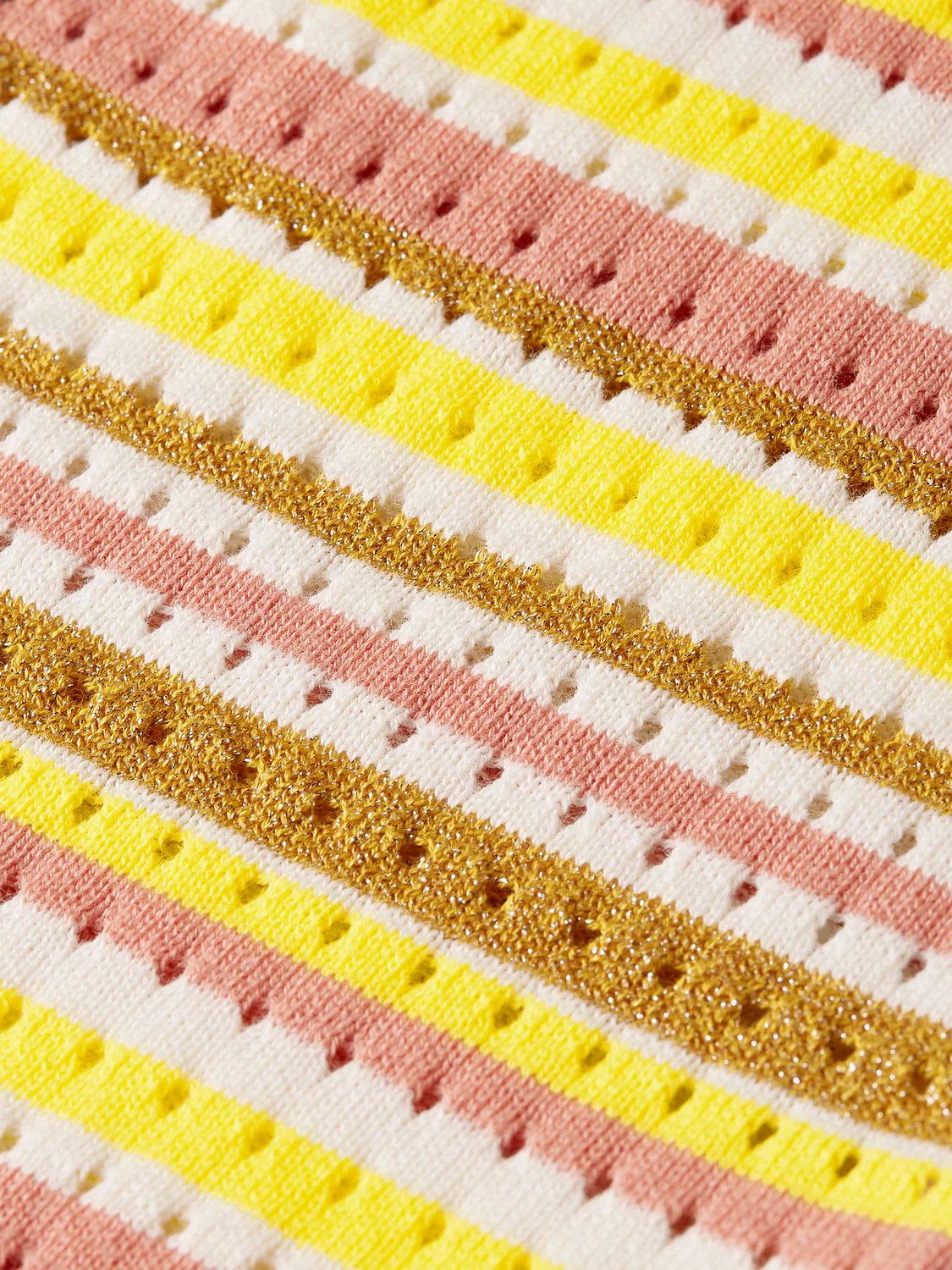 Girls stripe short sleeve knitted shirt - Image 3
