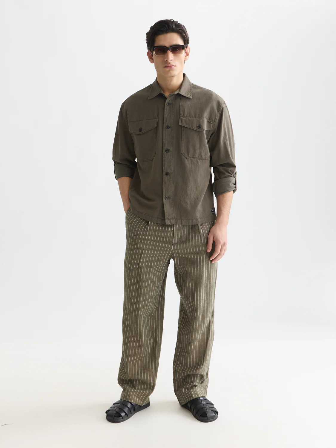 Cotton-linen overshirt - Image 2
