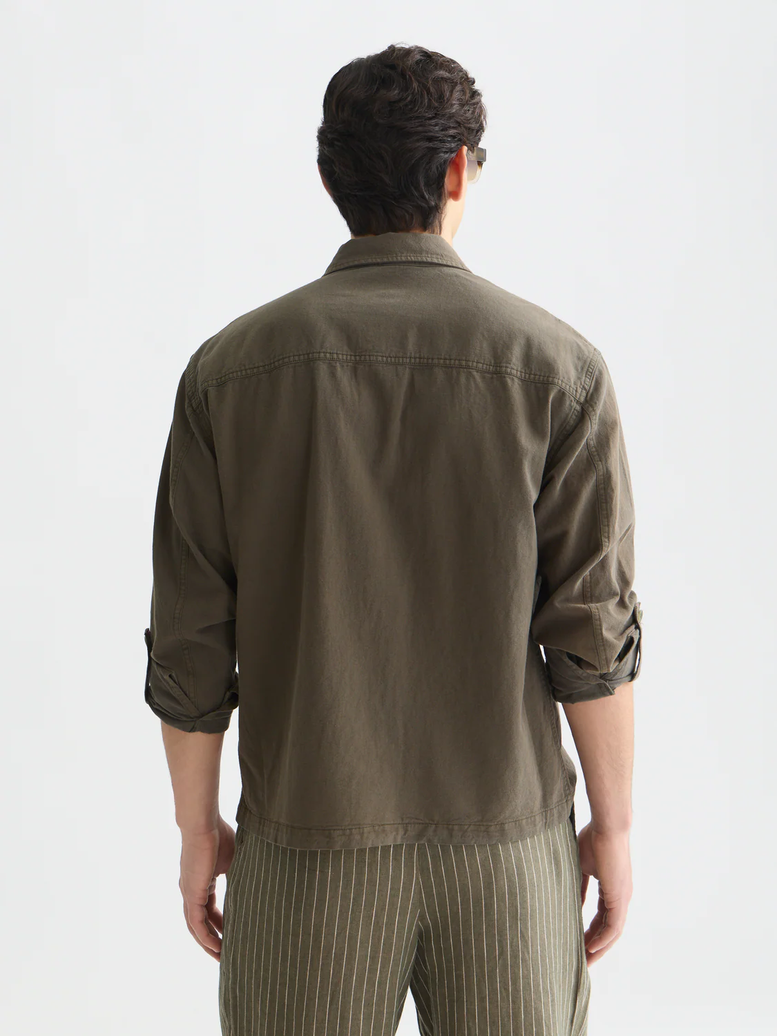 Cotton-linen overshirt - Image 4
