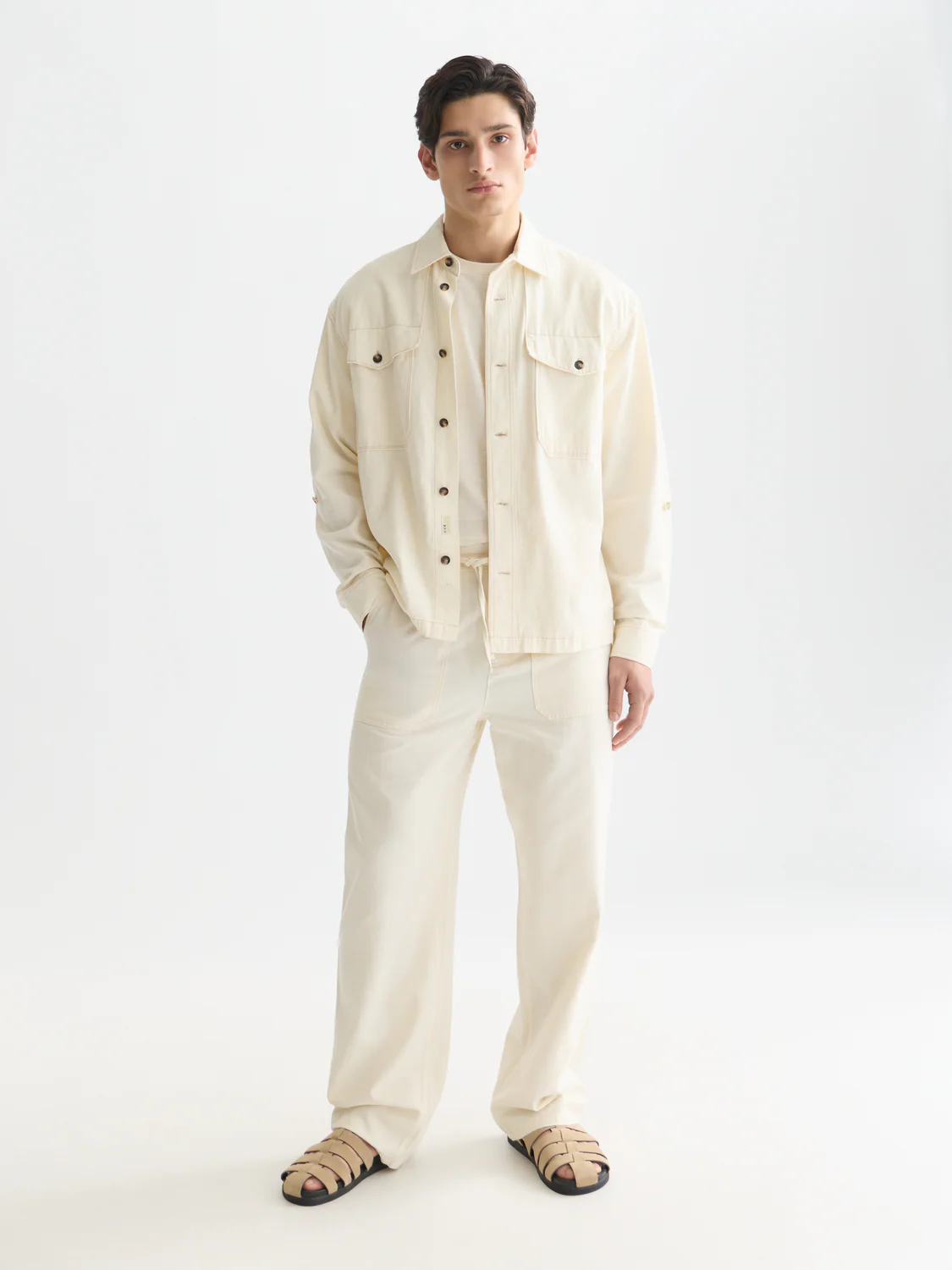 Cotton-linen overshirt - Image 9