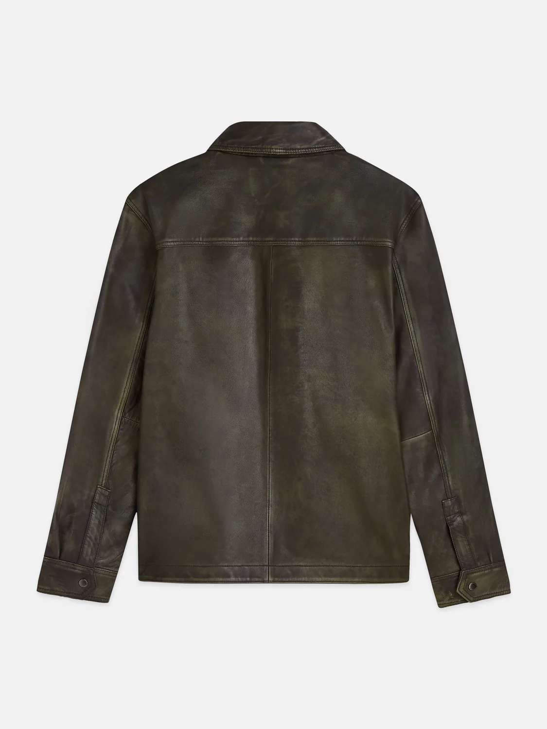 Brushed leather jacket - Image 6