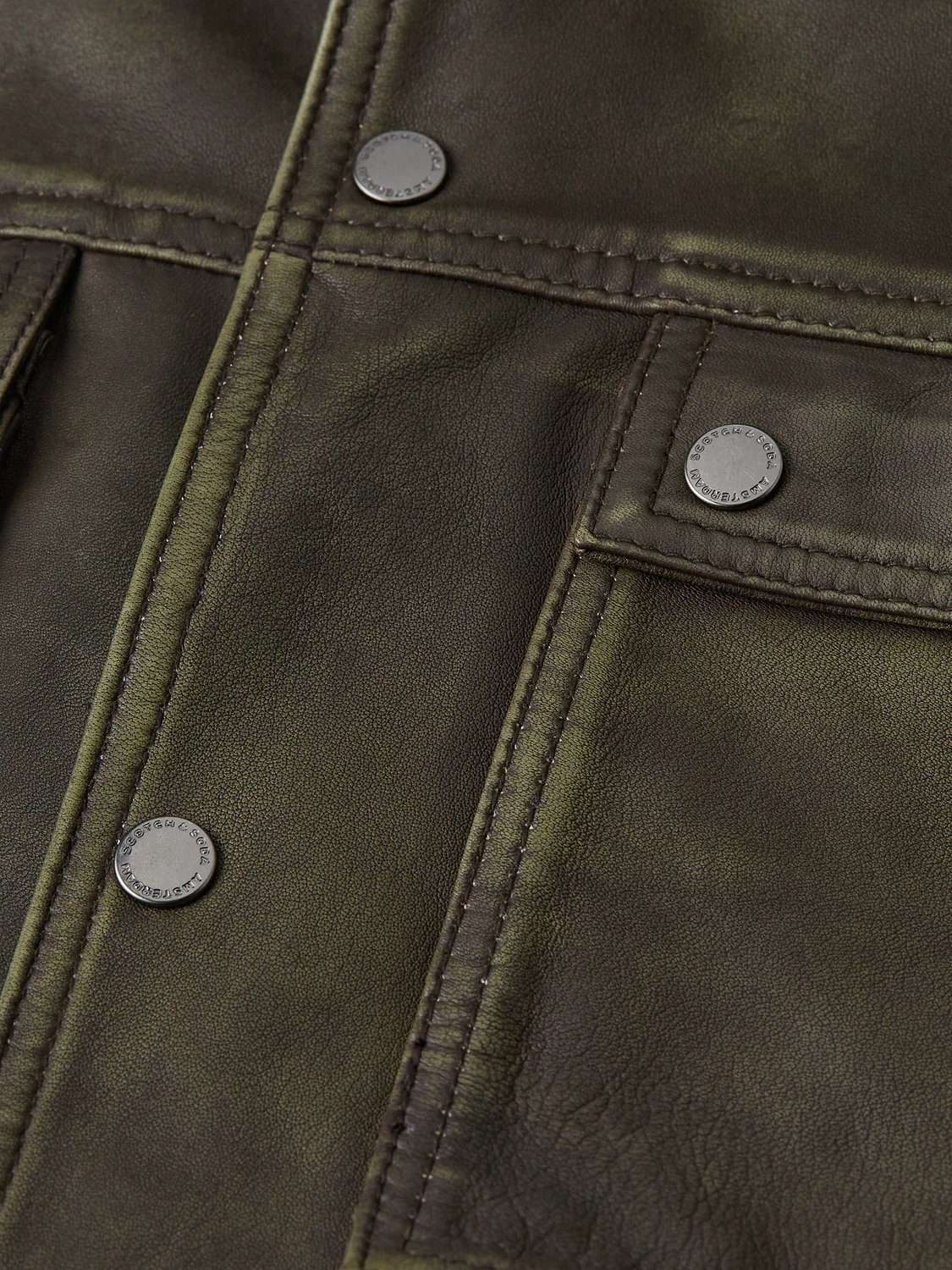 Brushed leather jacket - Image 7