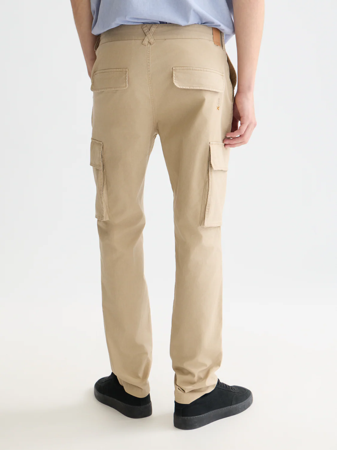 Stuart washed cotton-blend slim cargo - Image 4