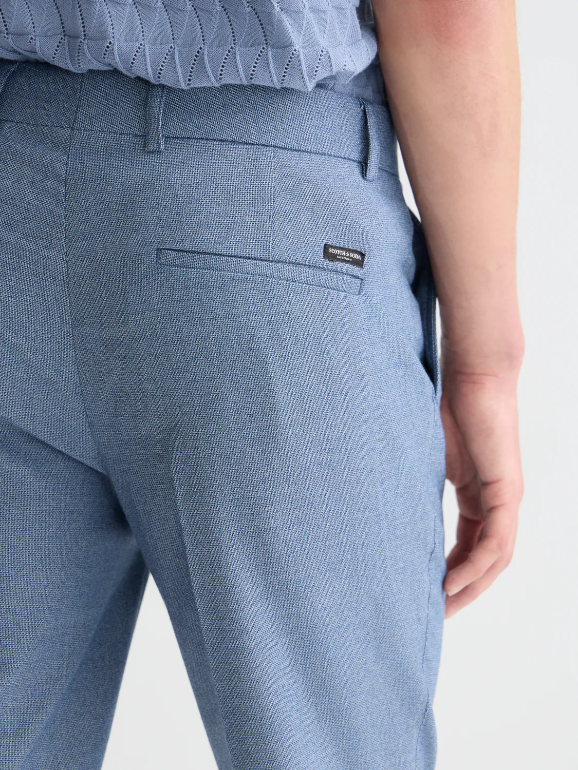 Mott structured weave tailored chino - Image 3