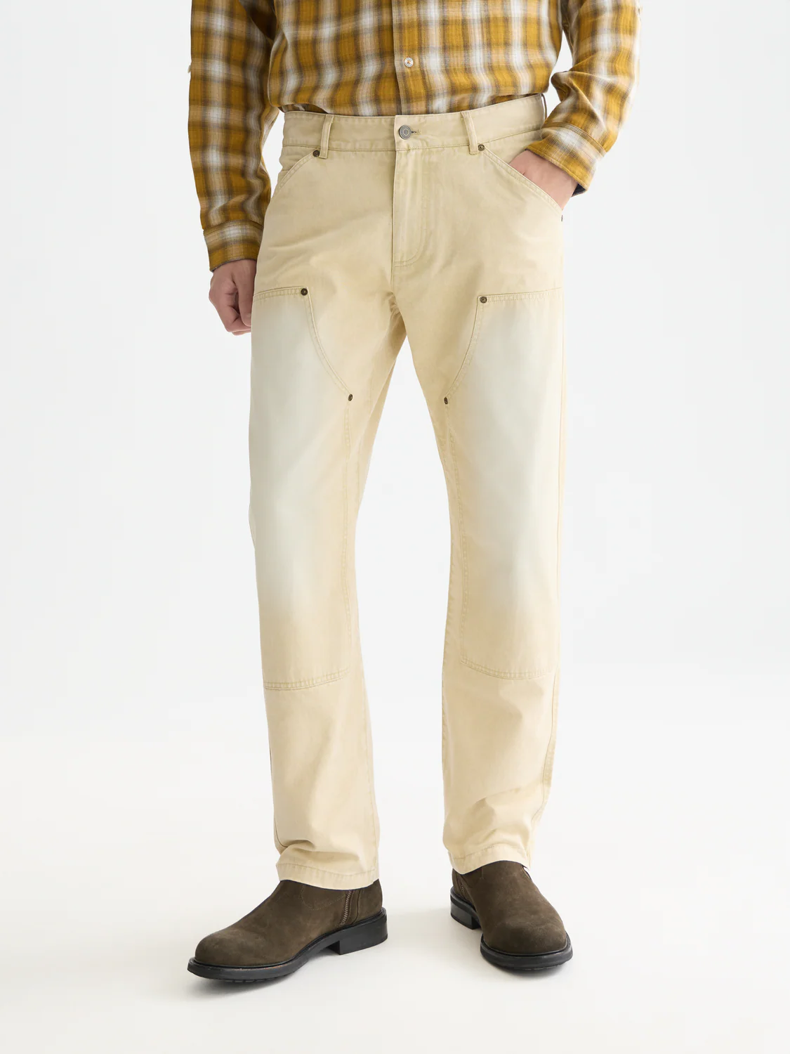 The Zee washed cotton twill worker pant - Image 2