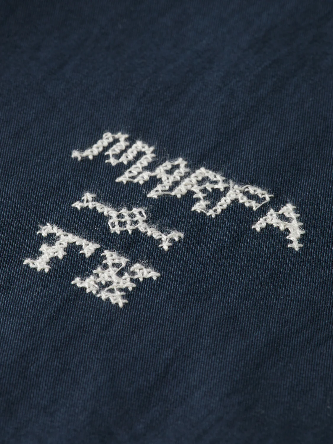 Embroidered cotton-blend relaxed straight chino - Image 7