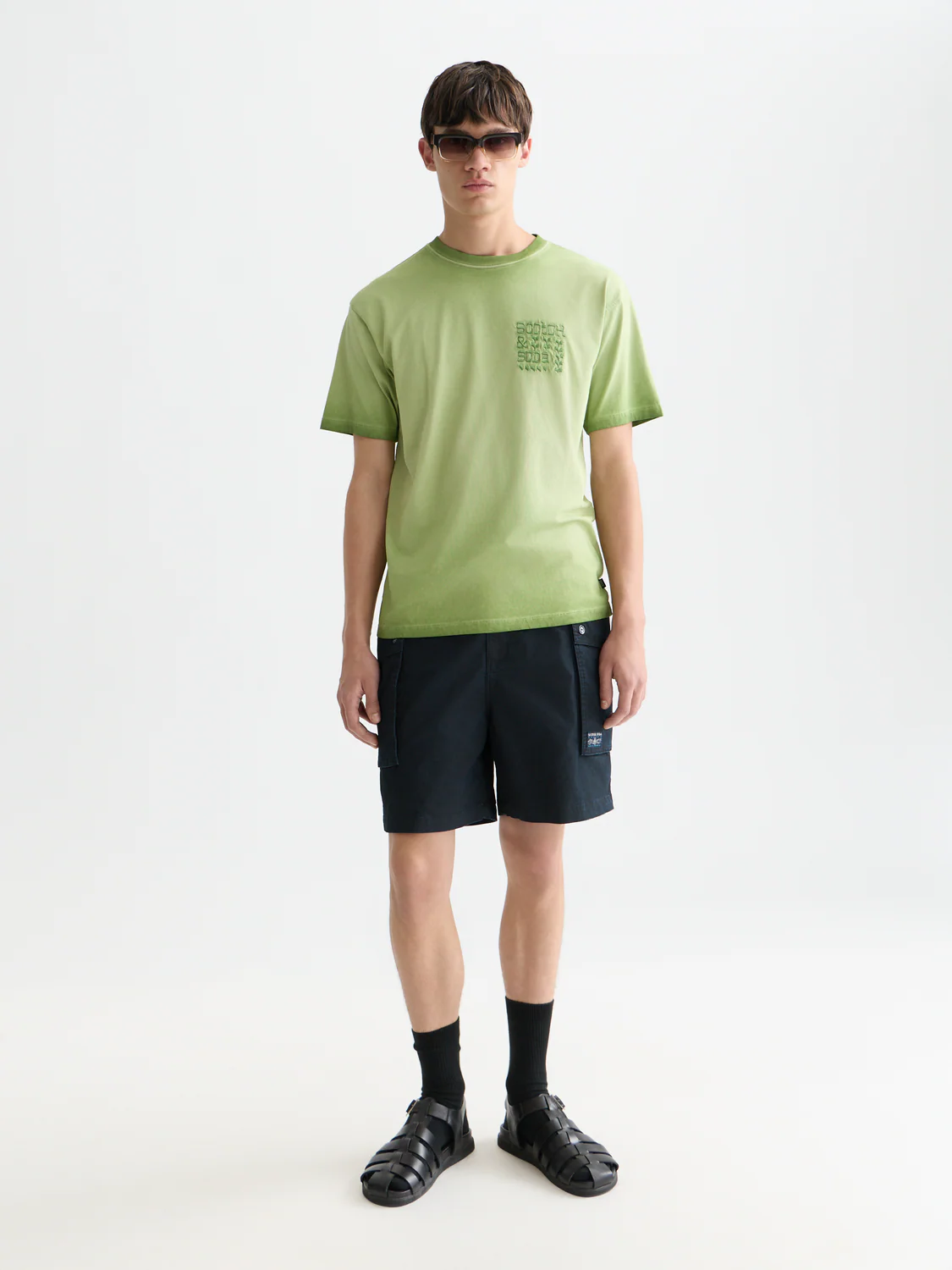 Washed cargo bermuda shorts - Image 8