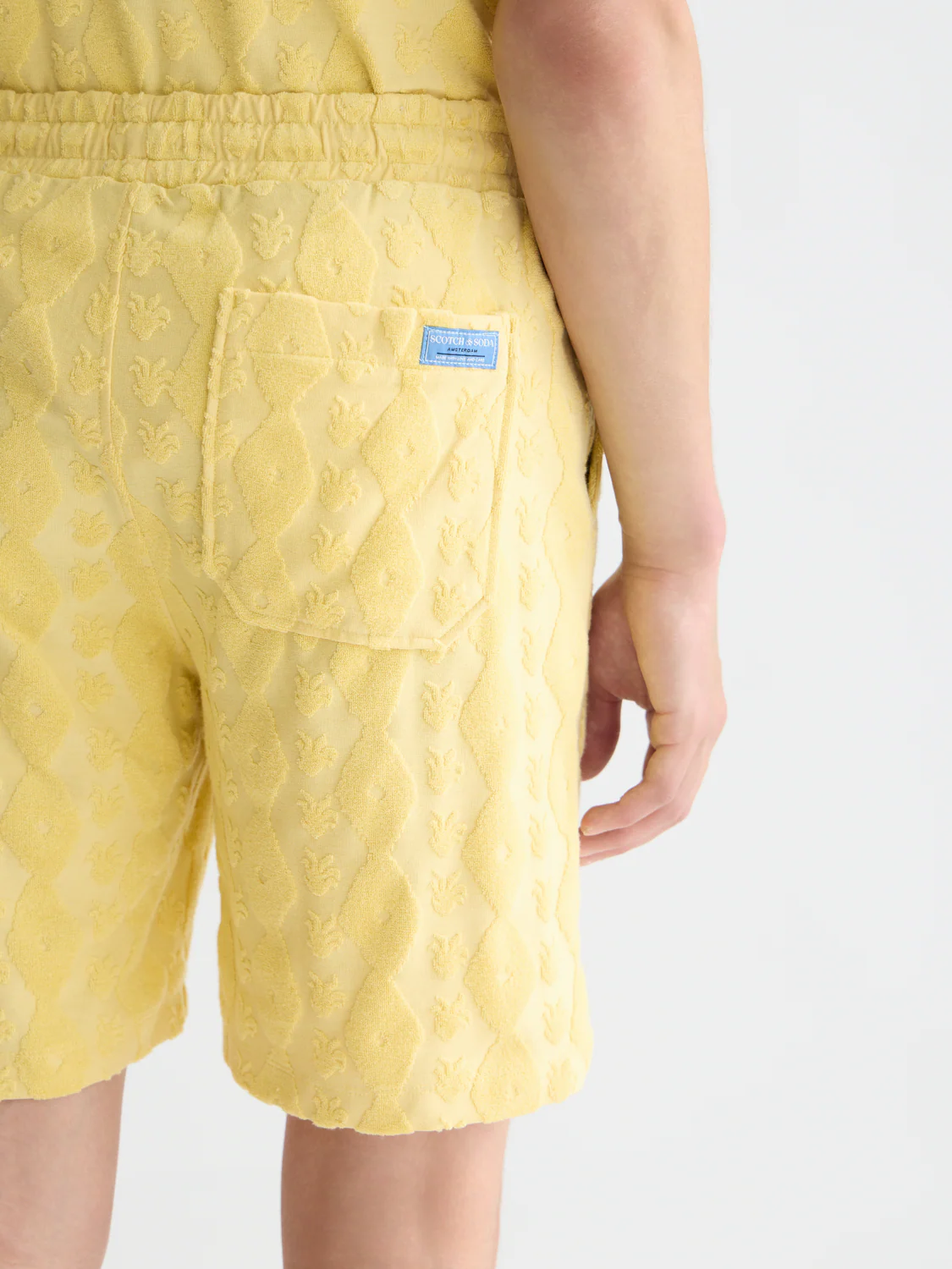 Fave terry jacquard relaxed bermuda shorts - Image 3
