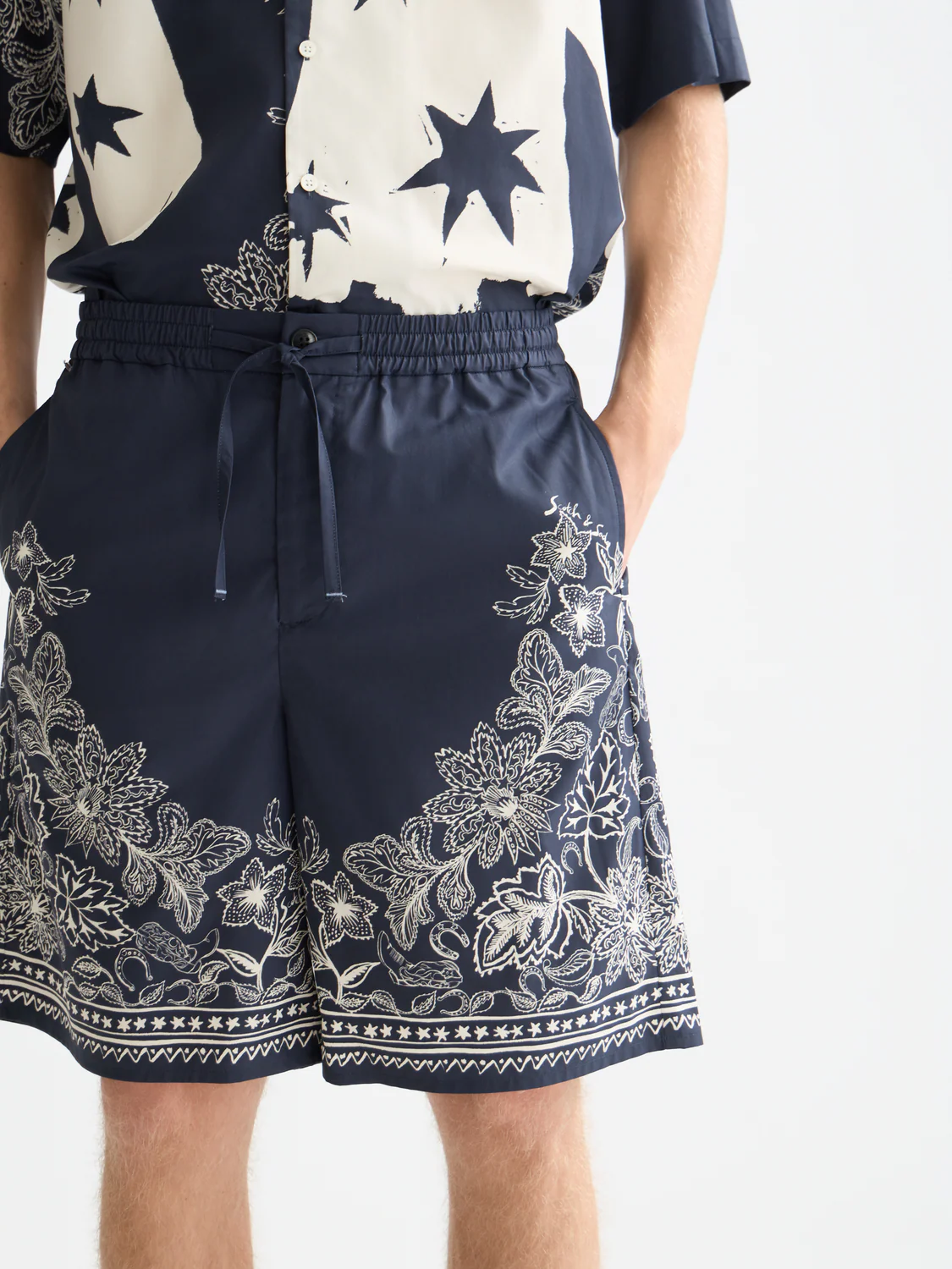 Printed wide bermuda shorts - Image 3