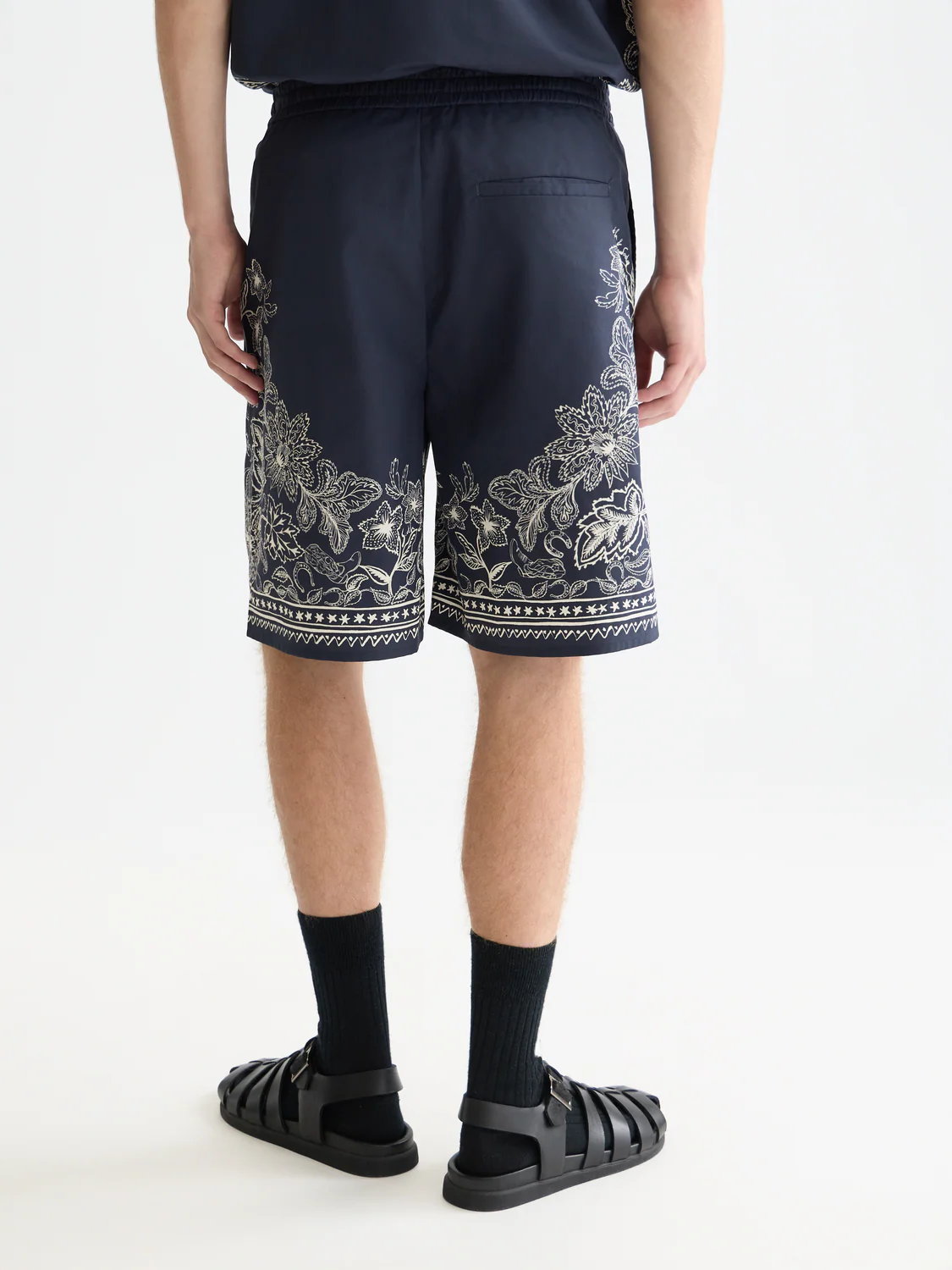 Printed wide bermuda shorts - Image 4