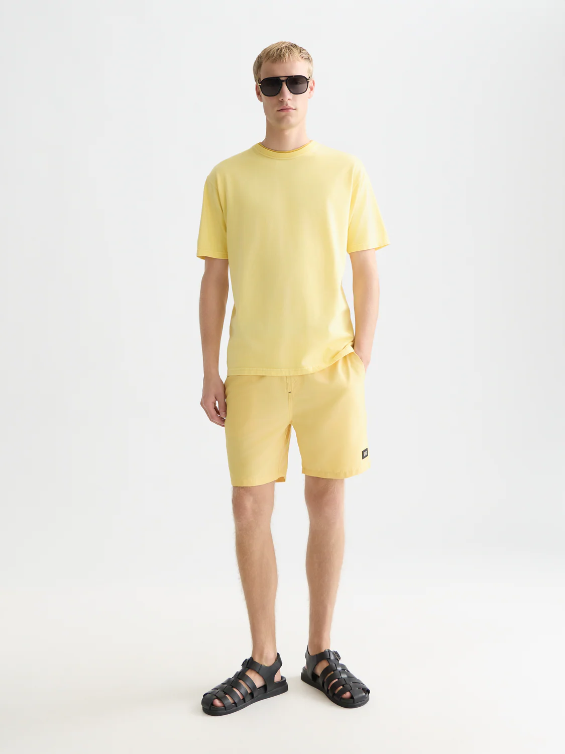 Solid midlength swim shorts - Image 29