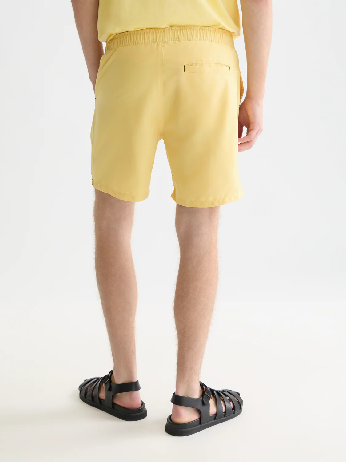 Solid midlength swim shorts - Image 32