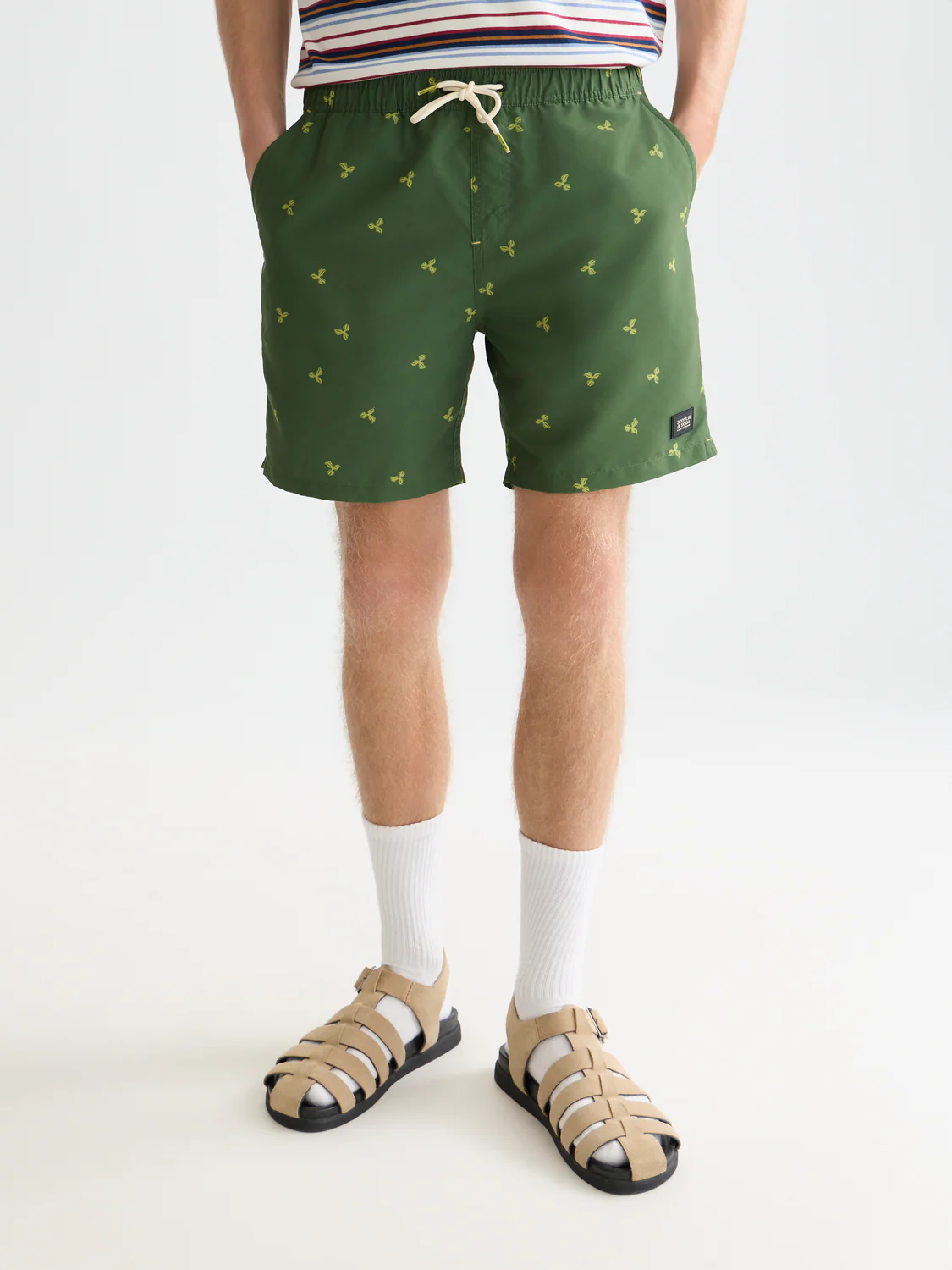 print mid-length swim shorts - Image 2