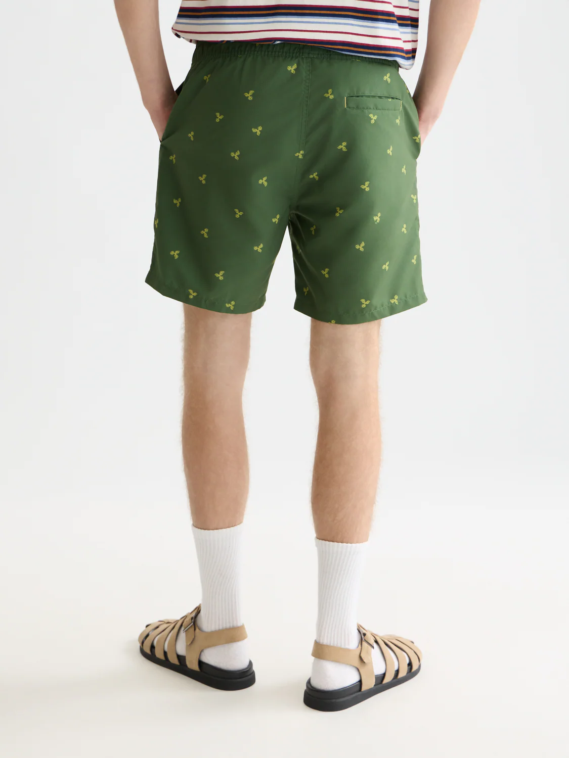 print mid-length swim shorts - Image 4