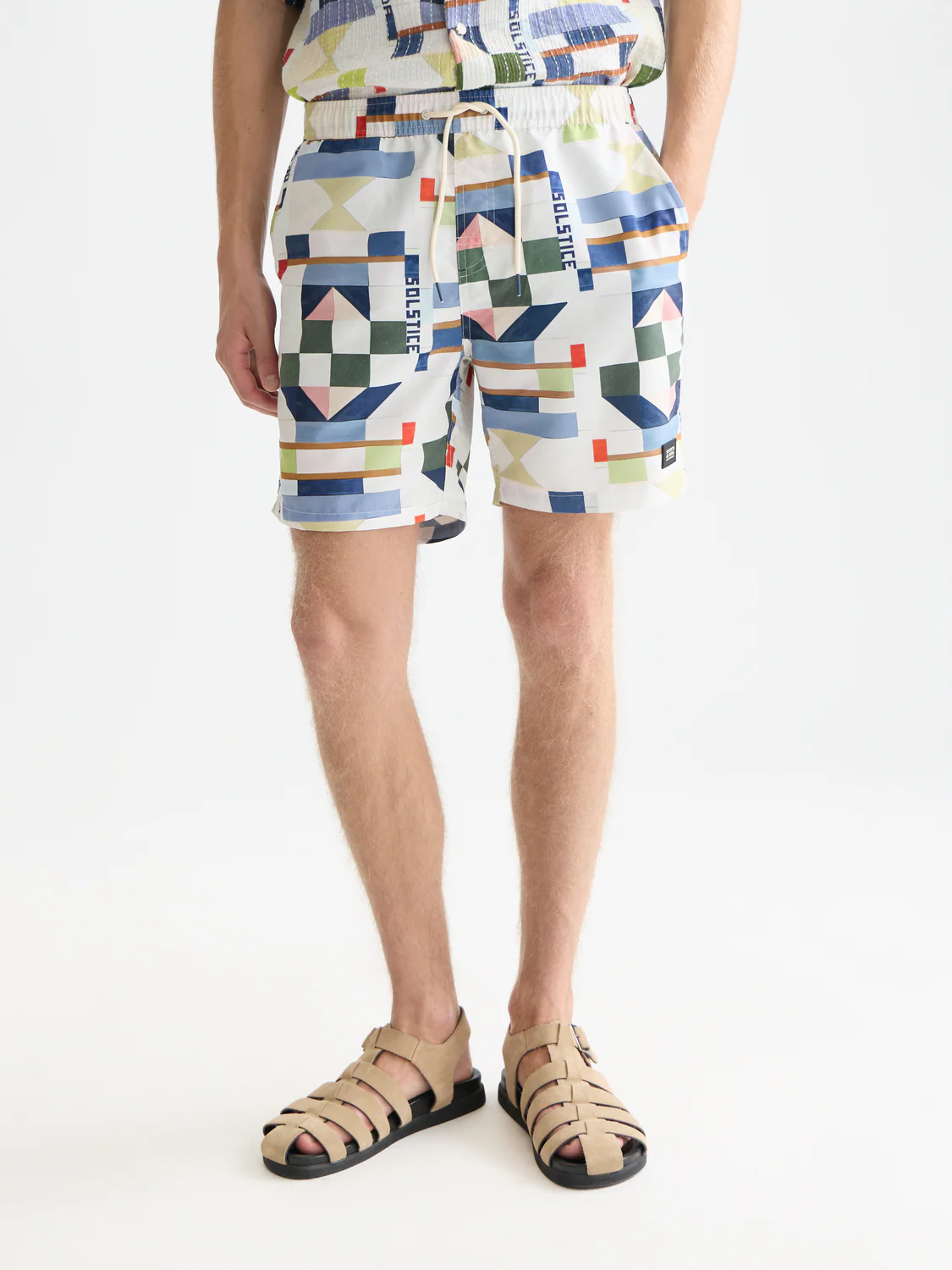 Printed mid-length swim shorts - Image 2