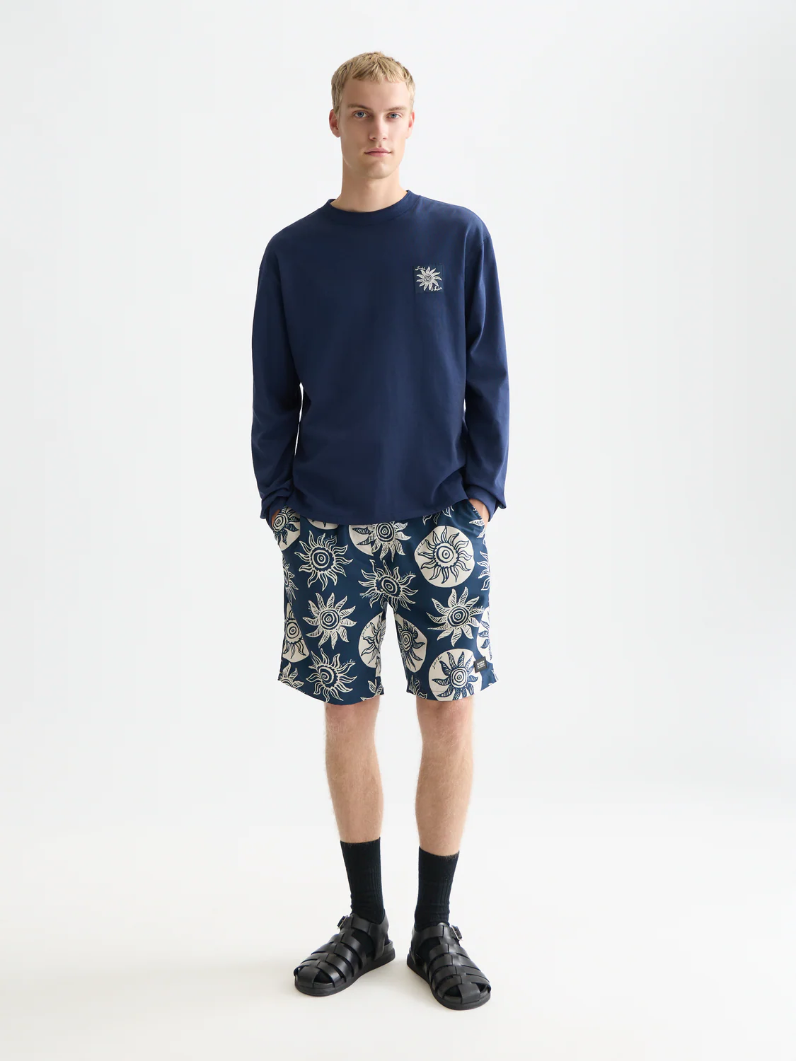 Printed swim shorts