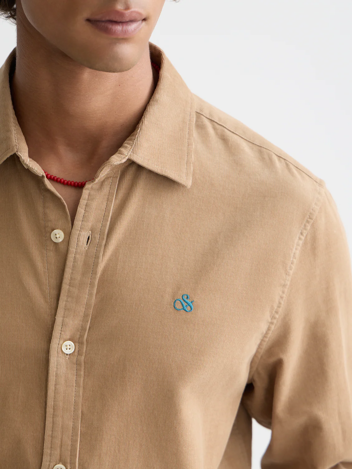 Lightweight corduroy regular-fit shirt - Image 3