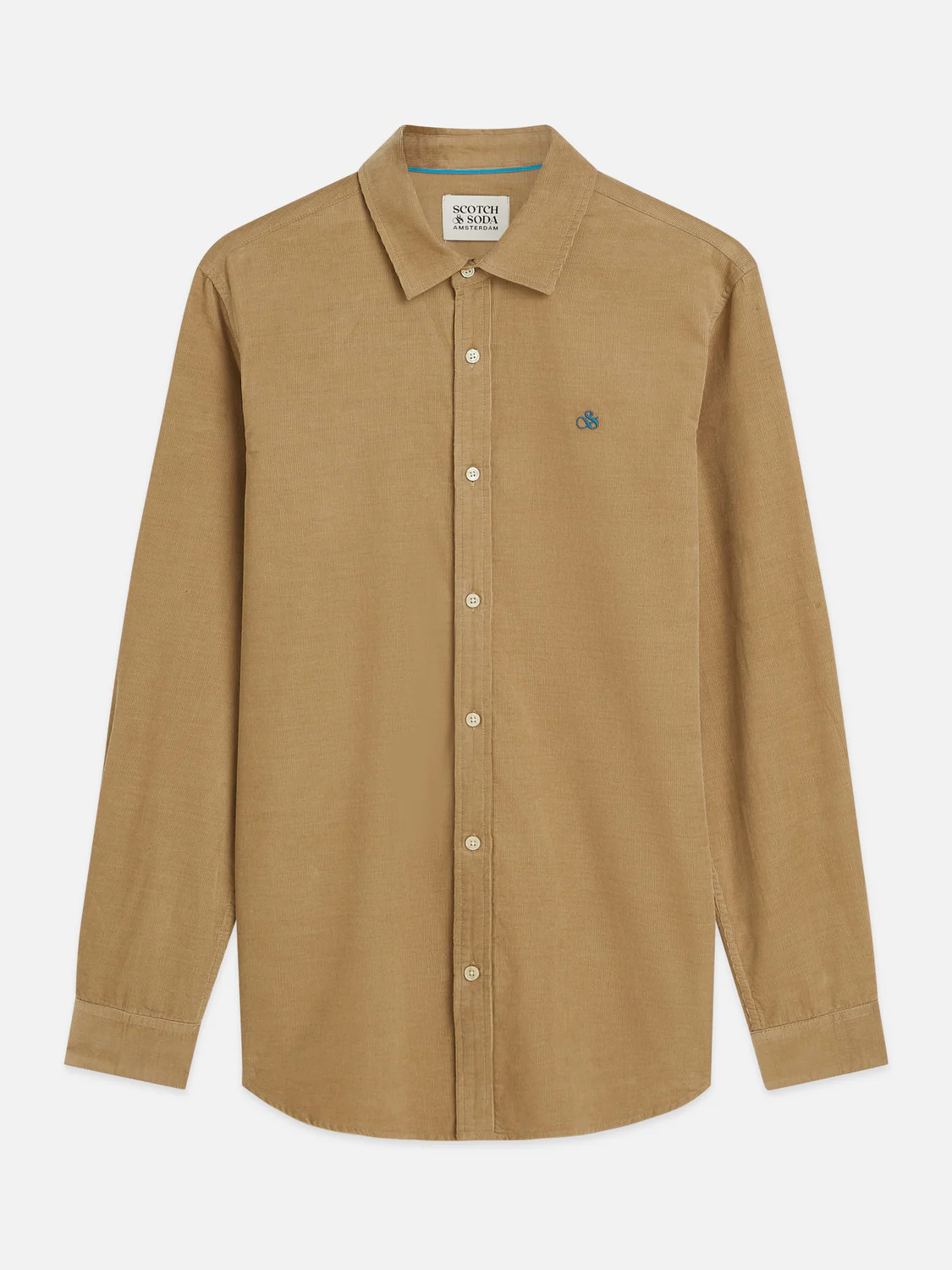 Lightweight corduroy regular-fit shirt - Image 5