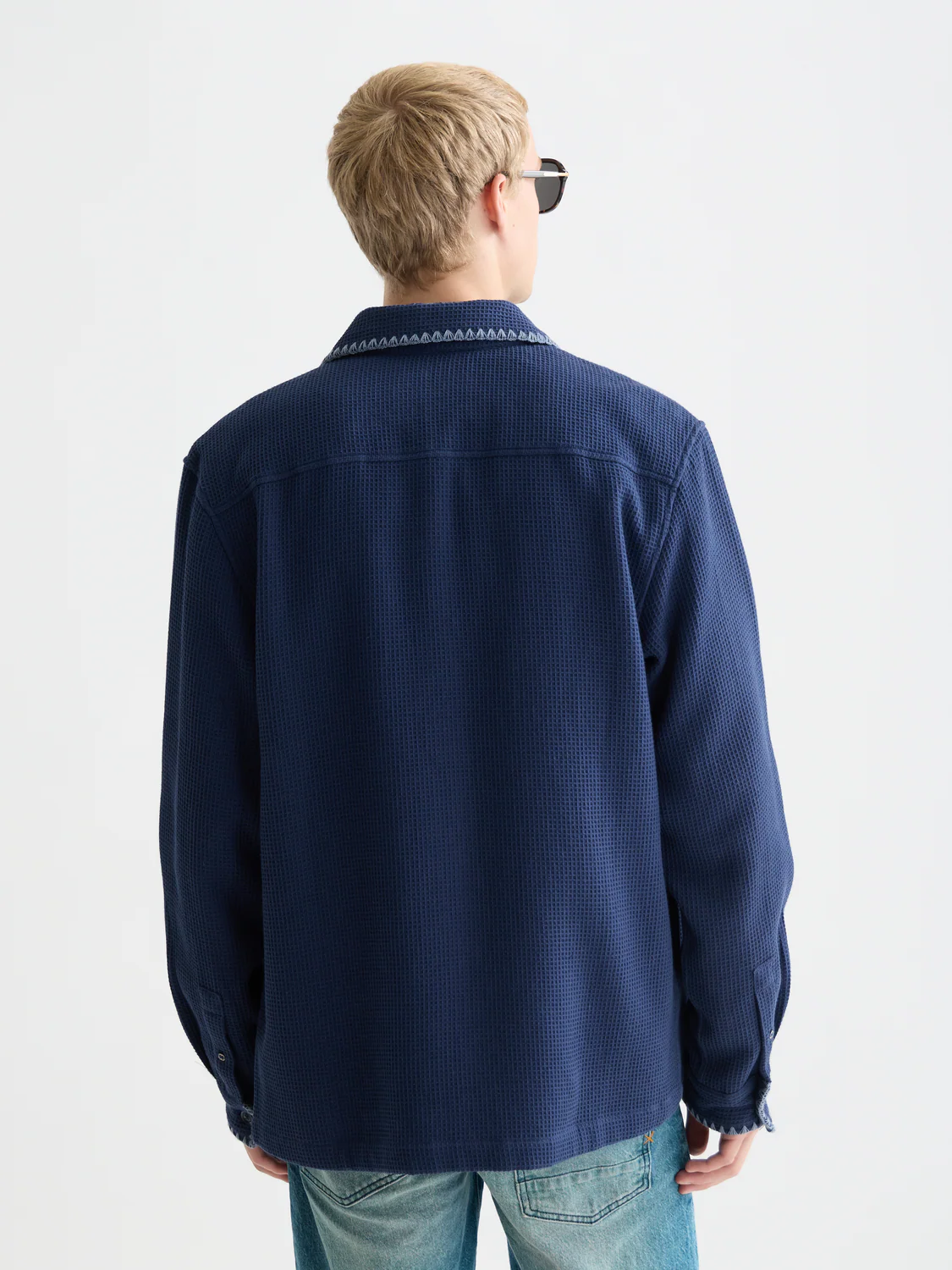 Waffle structure relaxed shirt - Image 4