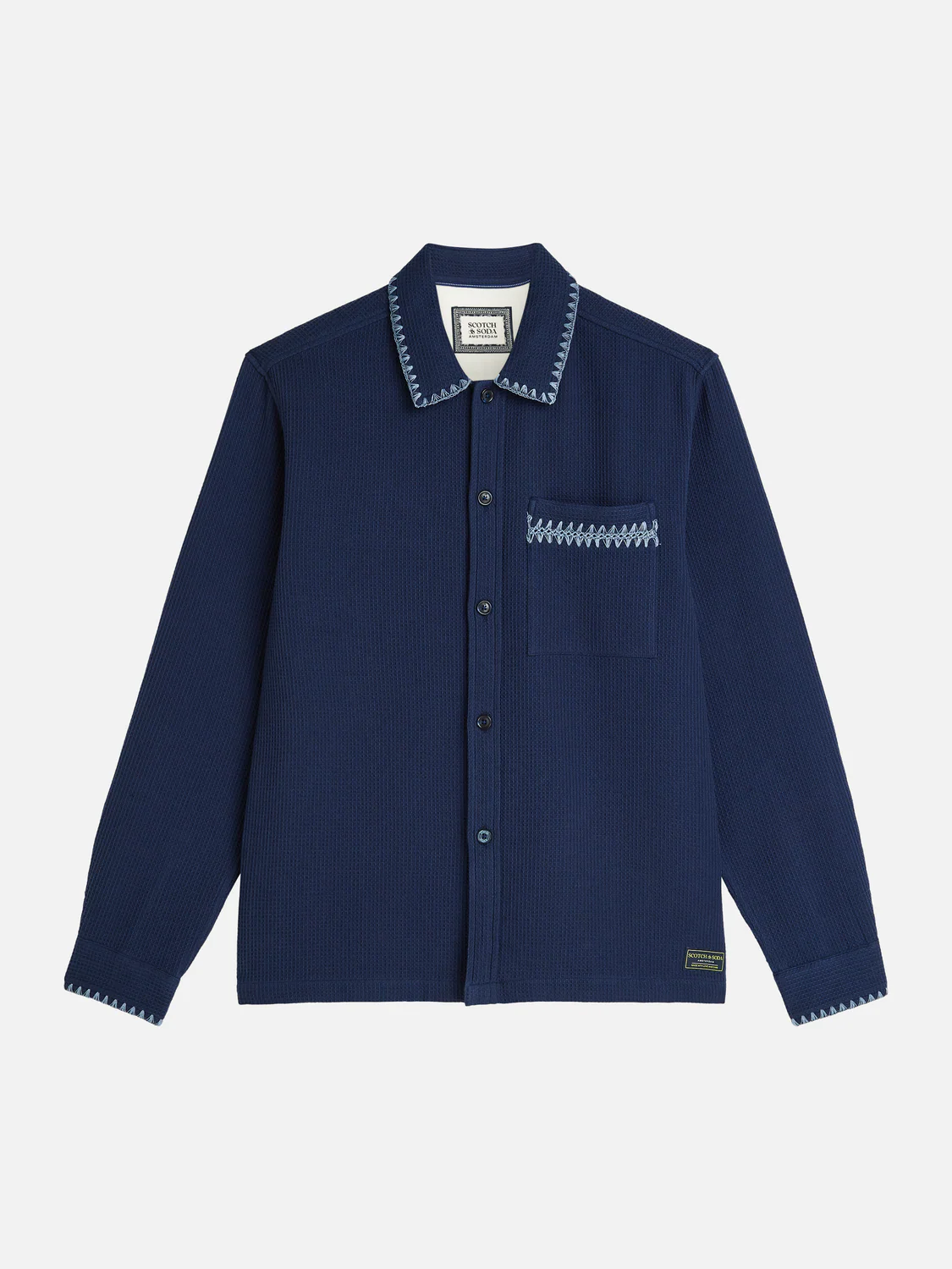 Waffle structure relaxed shirt - Image 5