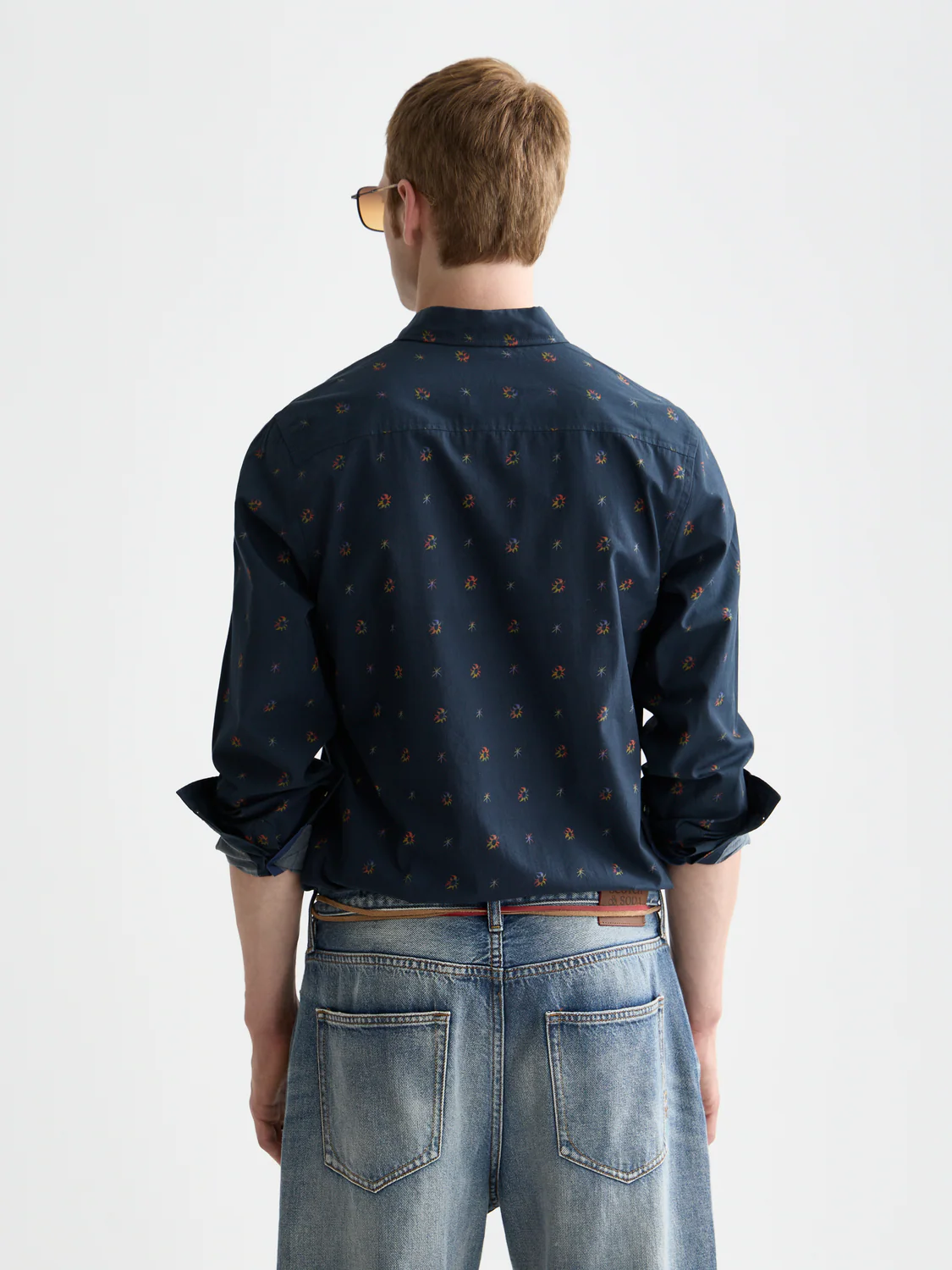 Printed cotton slim shirt - Image 4